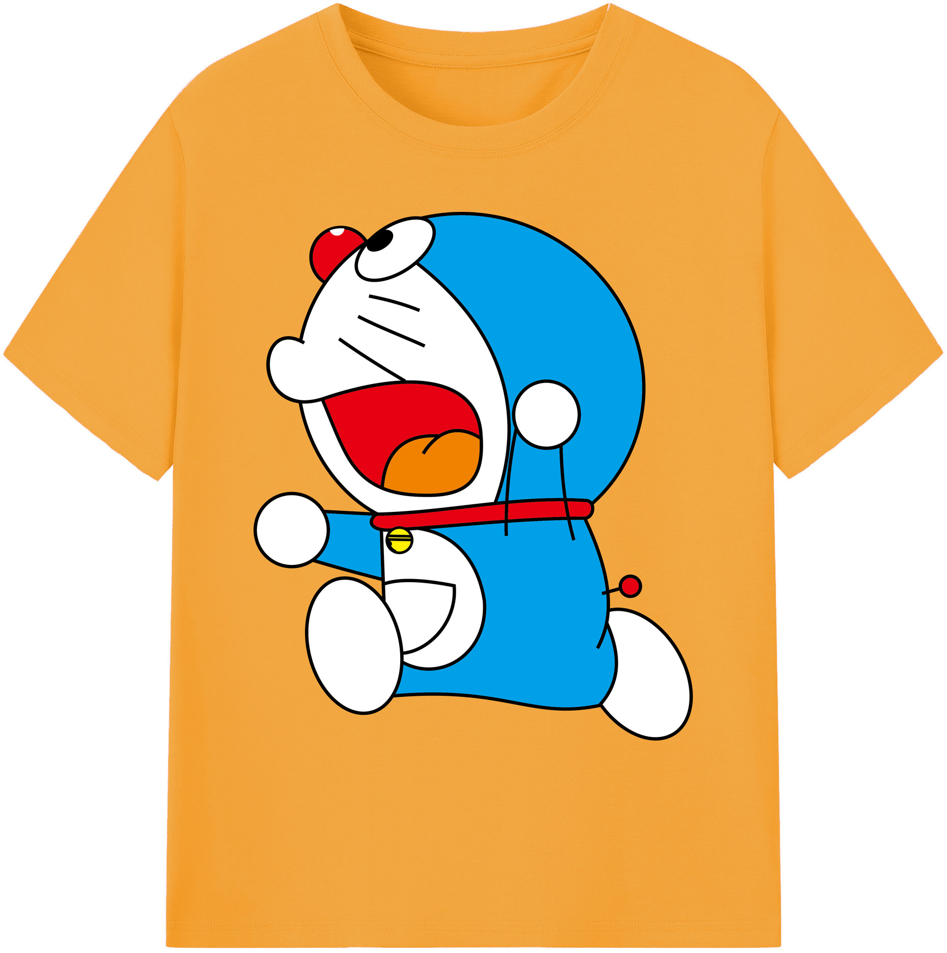 （画像用） ドラえもん Doraemon 綿100％ メンズ半袖Tシャツ｜肌触りやわらか＆通気性