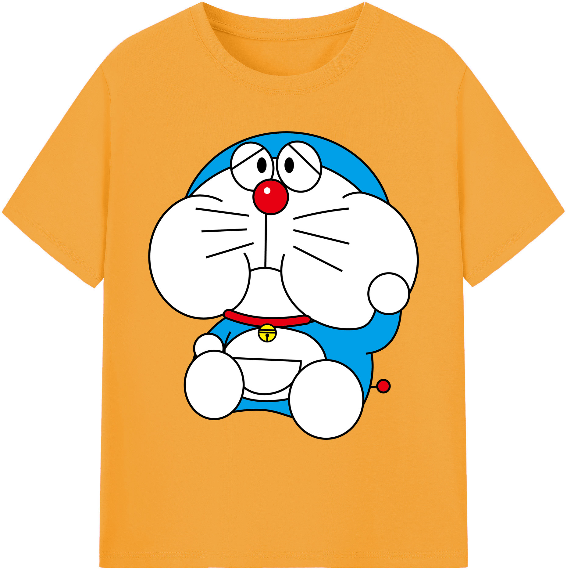 （画像用） ドラえもん Doraemon 綿100％ メンズ半袖Tシャツ｜肌触りやわらか＆通気性