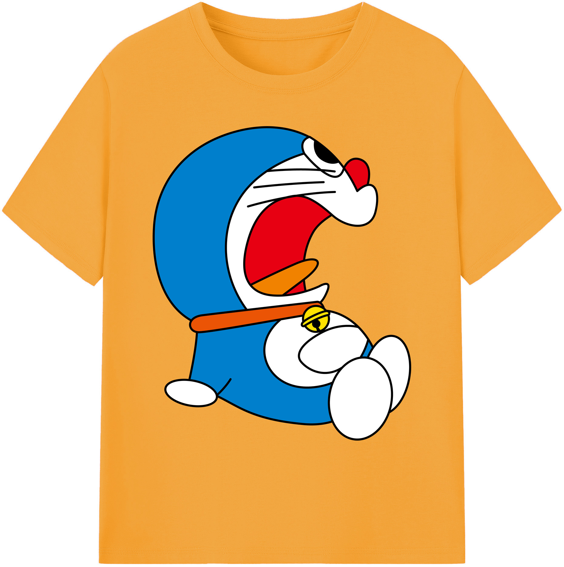 （画像用） ドラえもん Doraemon 綿100％ メンズ半袖Tシャツ｜肌触りやわらか＆通気性