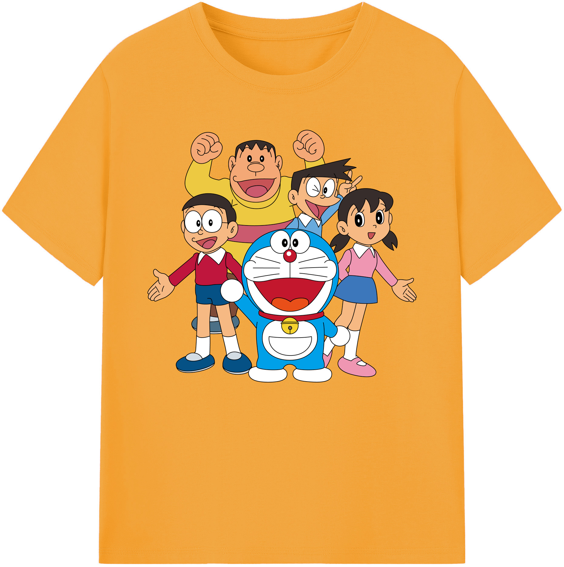 （画像用） ドラえもん 骨川 スネ夫 Doraemon Honekawa Suneo 綿100％ メンズ半袖Tシャツ｜肌触りやわらか＆通気性