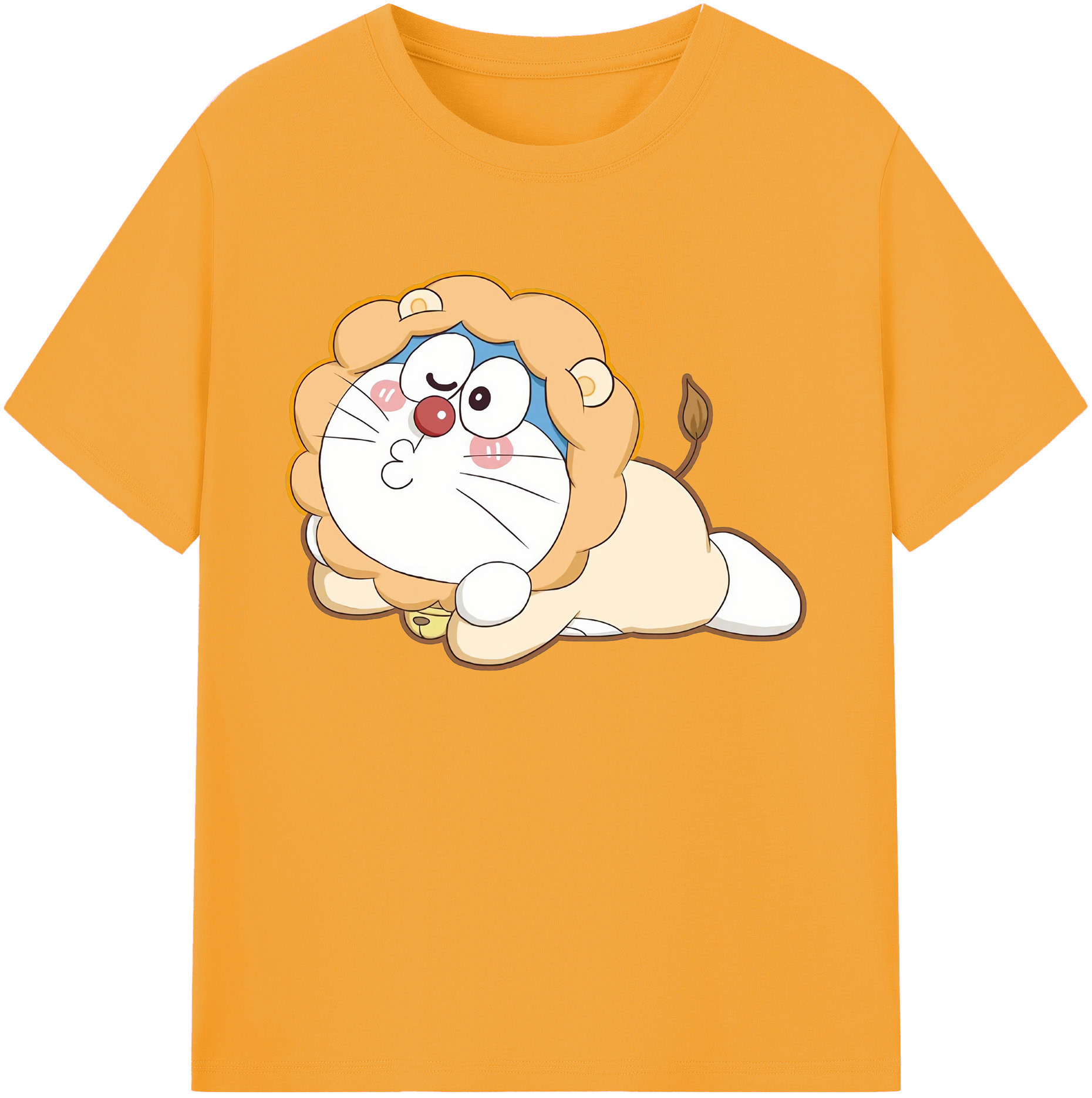 （画像用） ドラえもん Doraemon 綿100％ メンズ半袖Tシャツ｜肌触りやわらか＆通気性