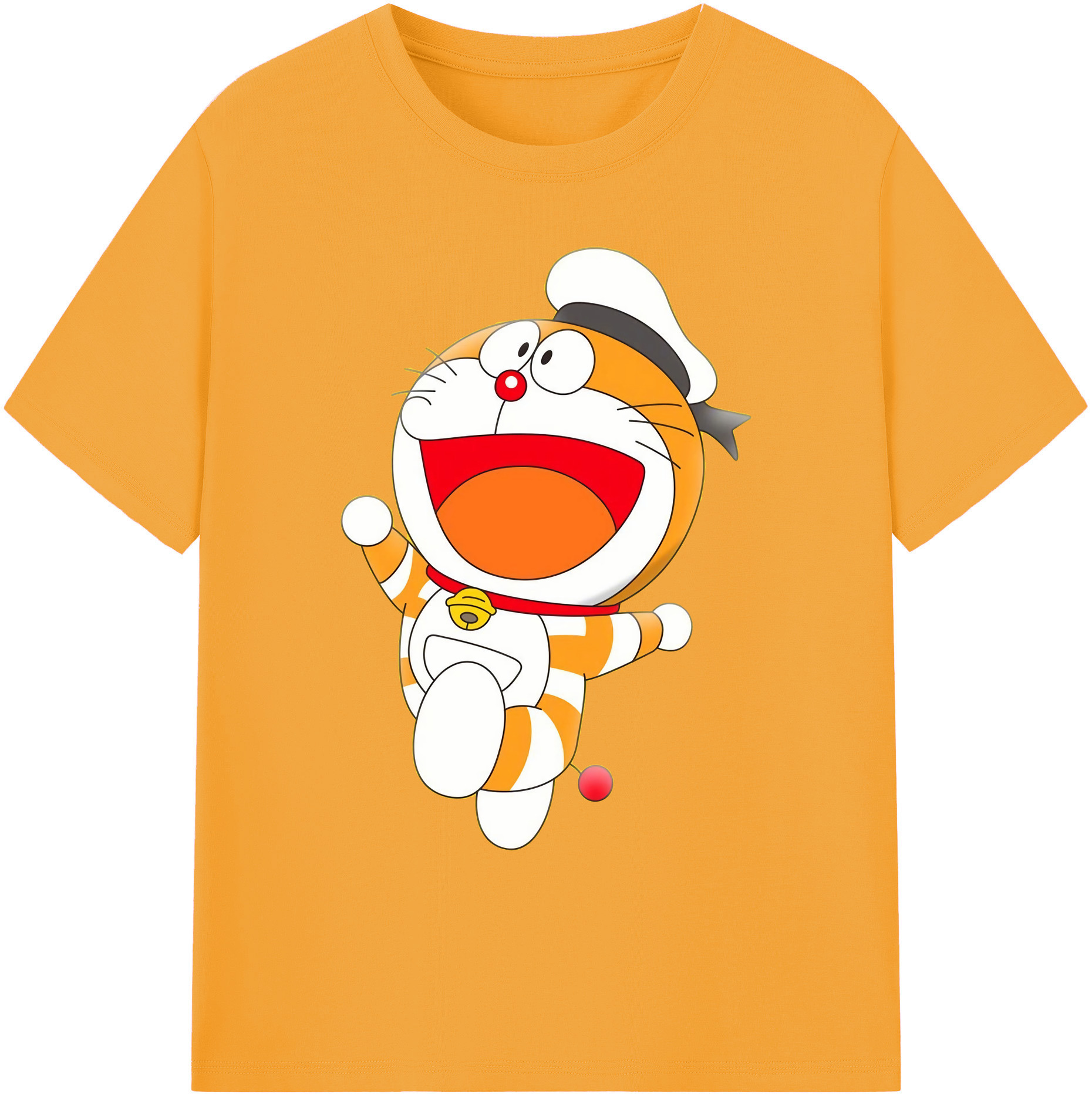（画像用） ドラえもん Doraemon 綿100％ メンズ半袖Tシャツ｜肌触りやわらか＆通気性