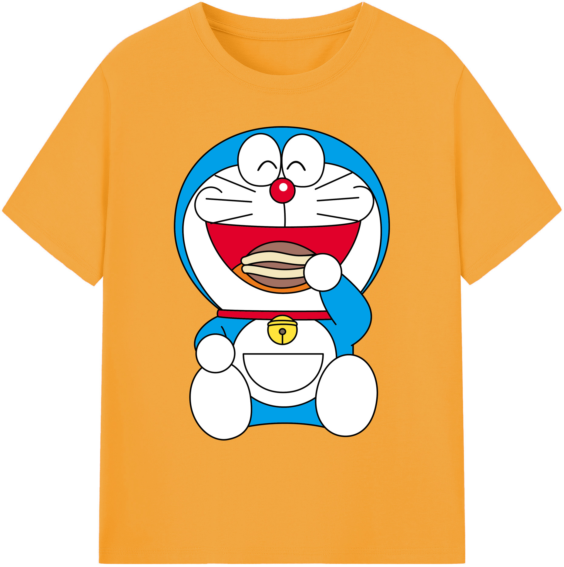 （画像用） ドラえもん Doraemon 綿100％ メンズ半袖Tシャツ｜肌触りやわらか＆通気性