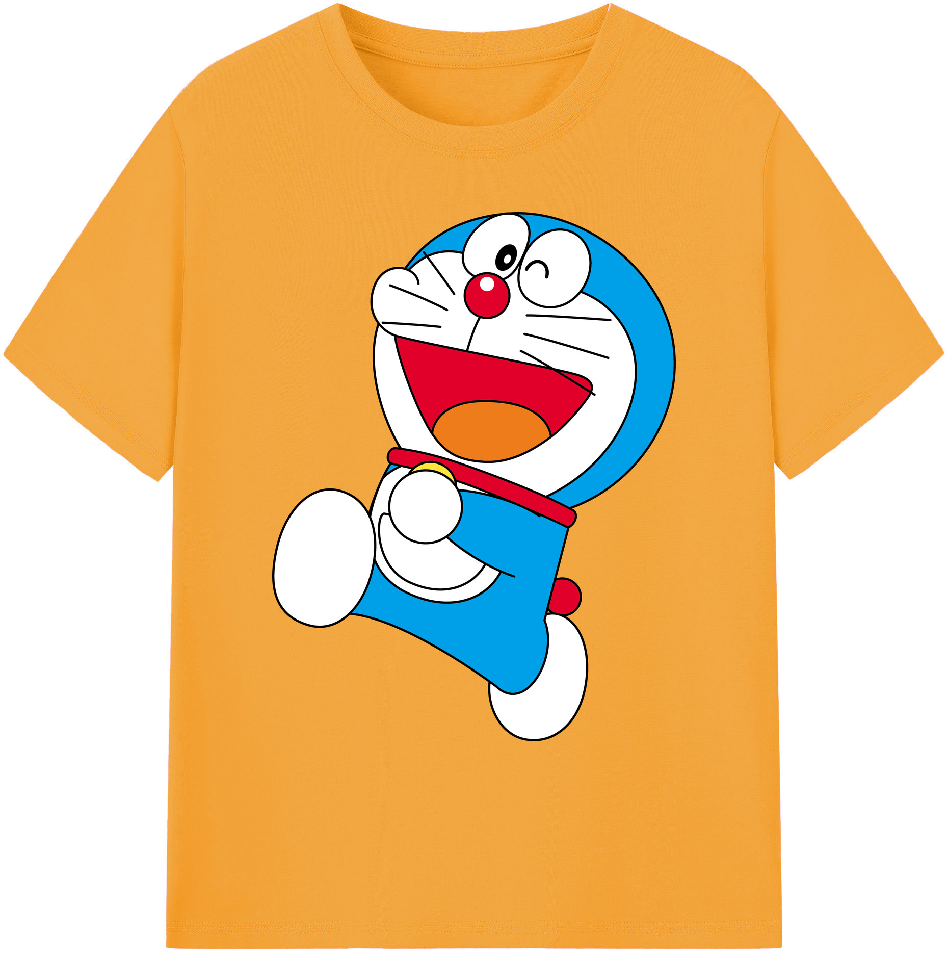 （画像用） ドラえもん Doraemon 綿100％ メンズ半袖Tシャツ｜肌触りやわらか＆通気性