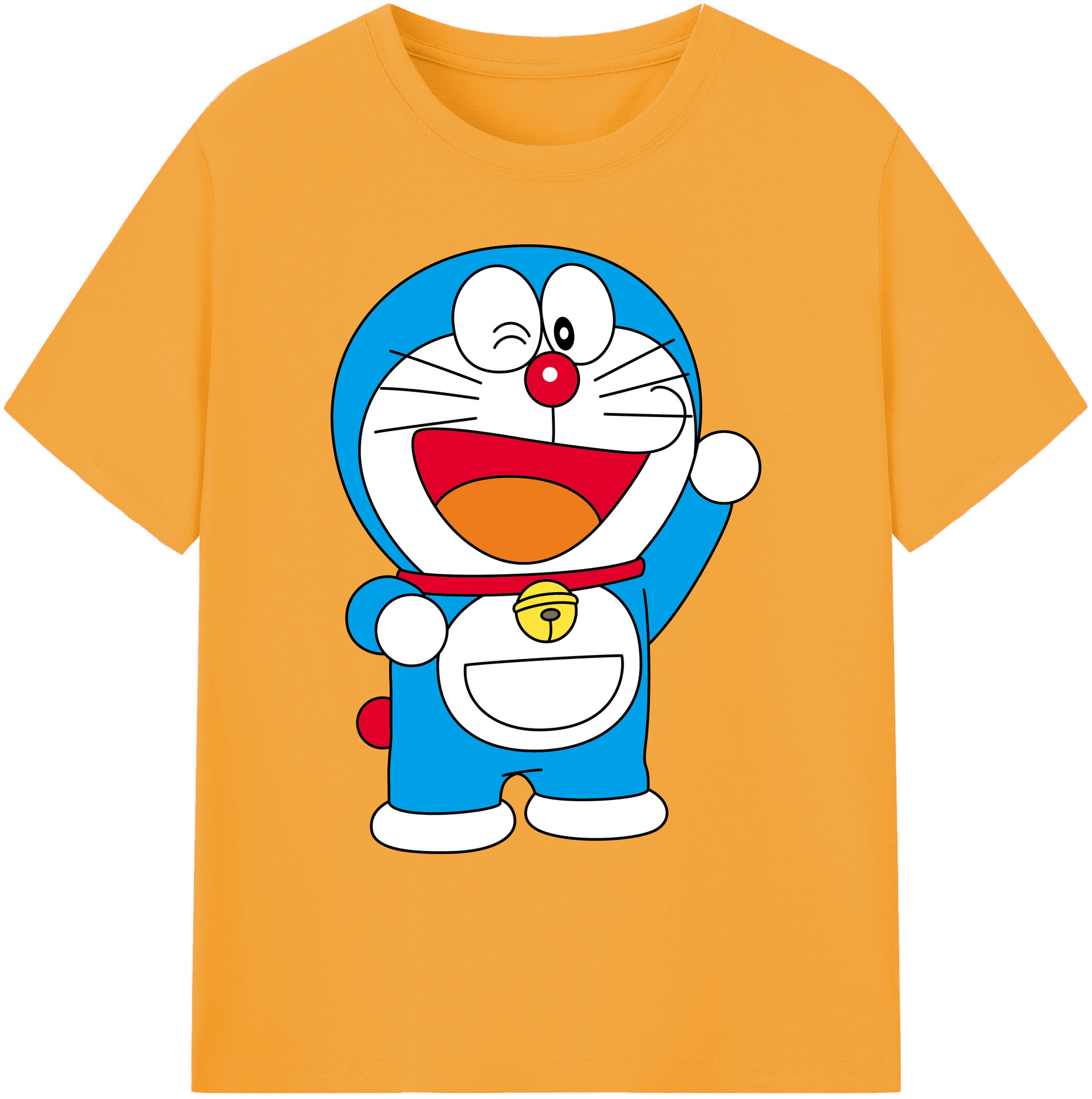 （画像用） ドラえもん Doraemon 綿100％ メンズ半袖Tシャツ｜肌触りやわらか＆通気性
