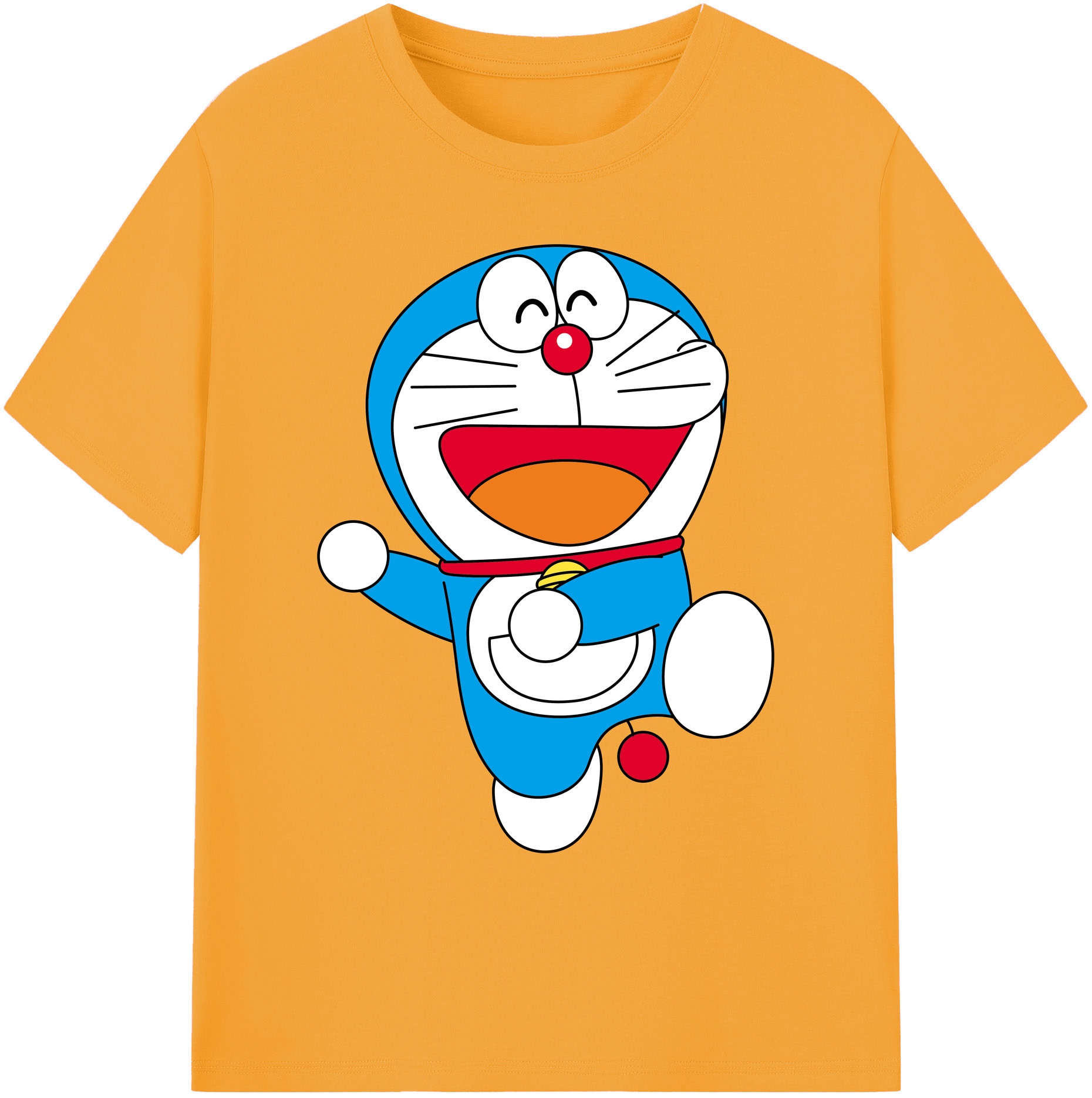 （画像用） ドラえもん Doraemon 綿100％ メンズ半袖Tシャツ｜肌触りやわらか＆通気性