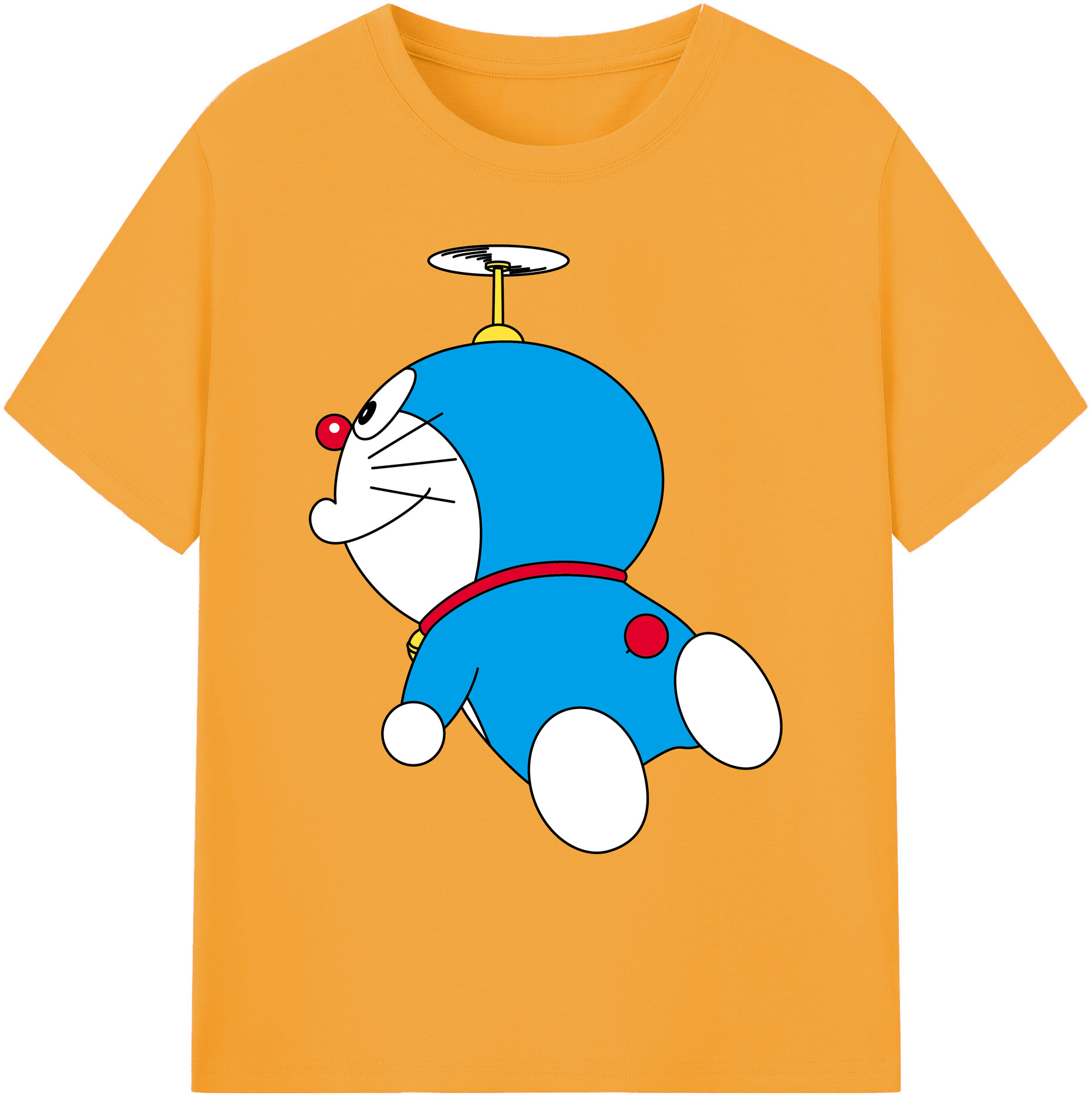 （画像用） ドラえもん Doraemon 綿100％ メンズ半袖Tシャツ｜肌触りやわらか＆通気性