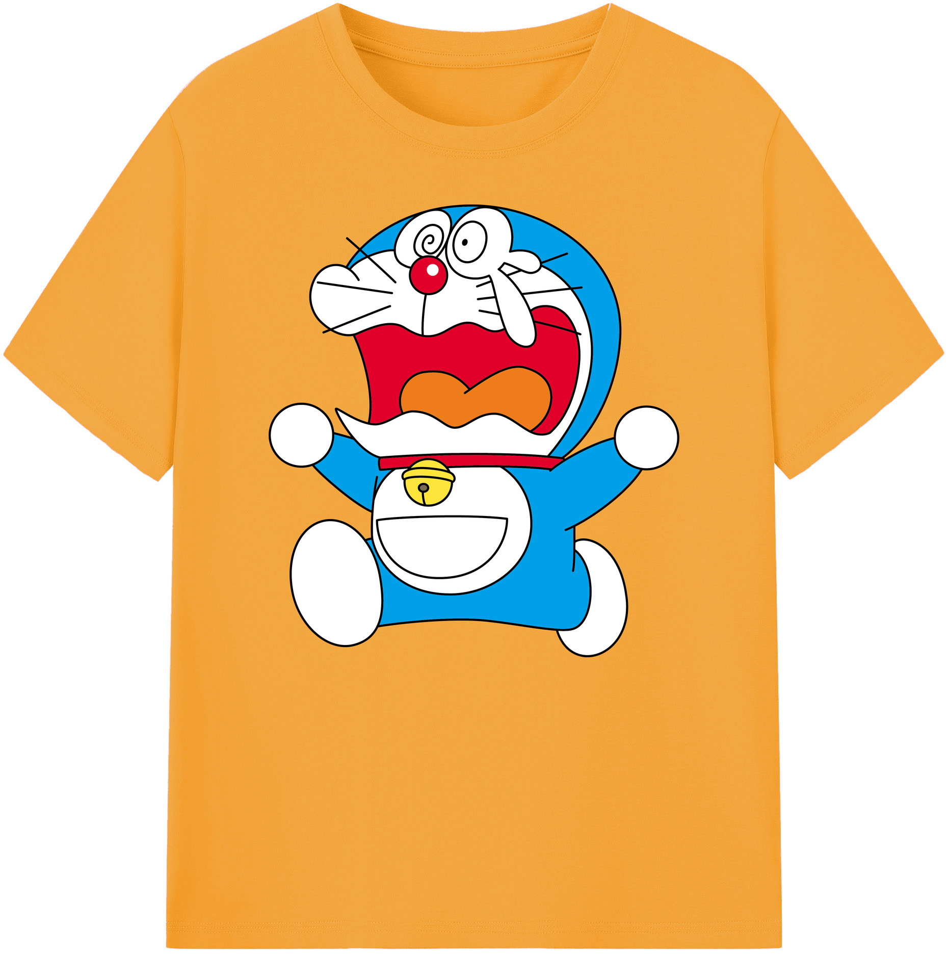 （画像用） ドラえもん Doraemon 綿100％ メンズ半袖Tシャツ｜肌触りやわらか＆通気性