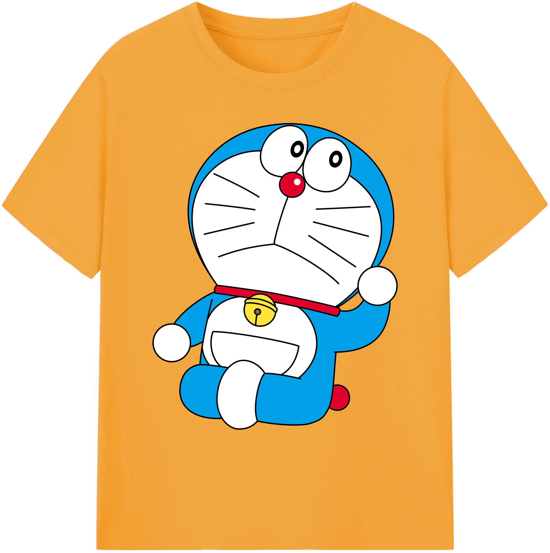 （画像用） ドラえもん Doraemon 綿100％ メンズ半袖Tシャツ｜肌触りやわらか＆通気性