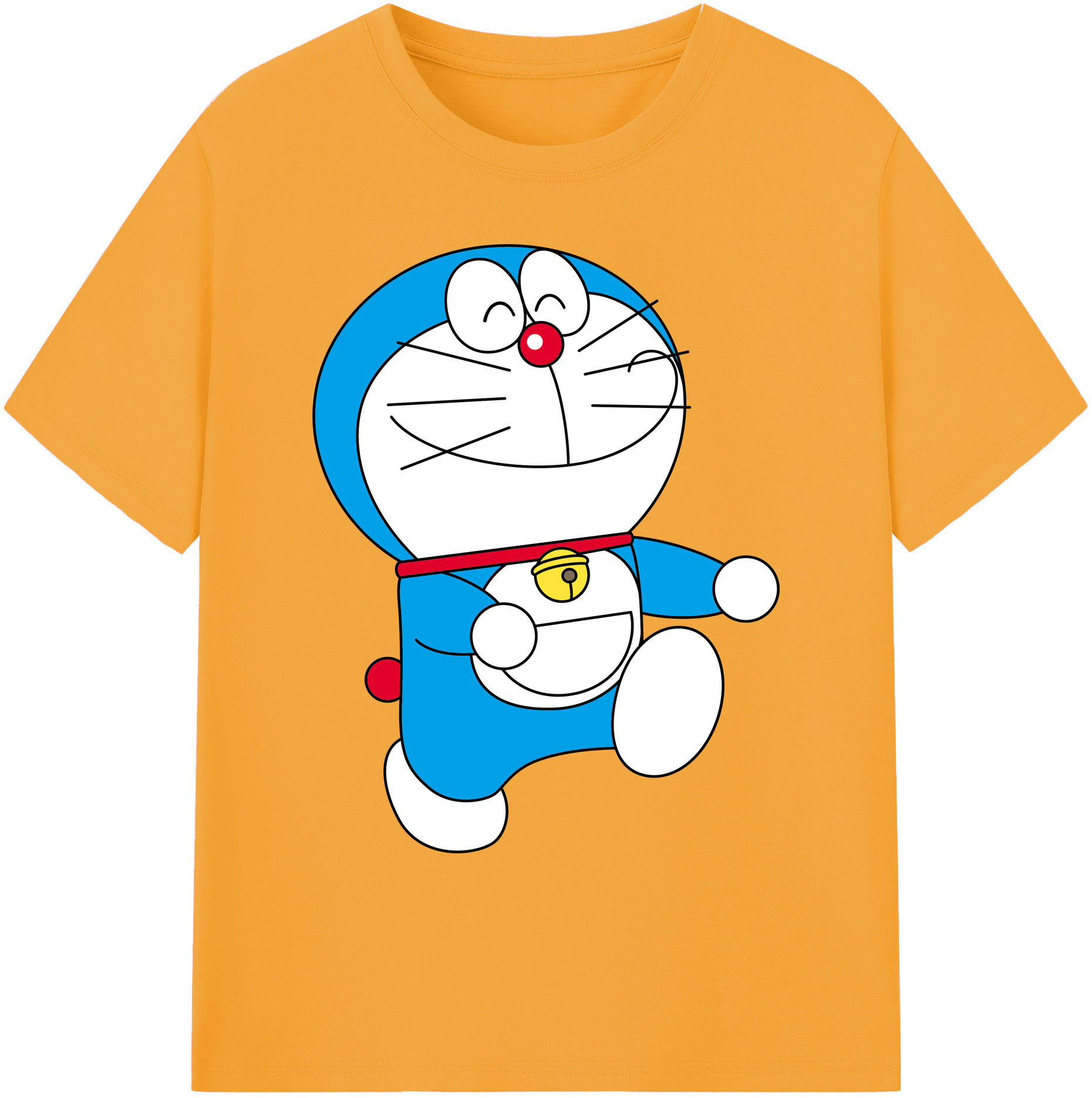 （画像用） ドラえもん Doraemon 綿100％ メンズ半袖Tシャツ｜肌触りやわらか＆通気性
