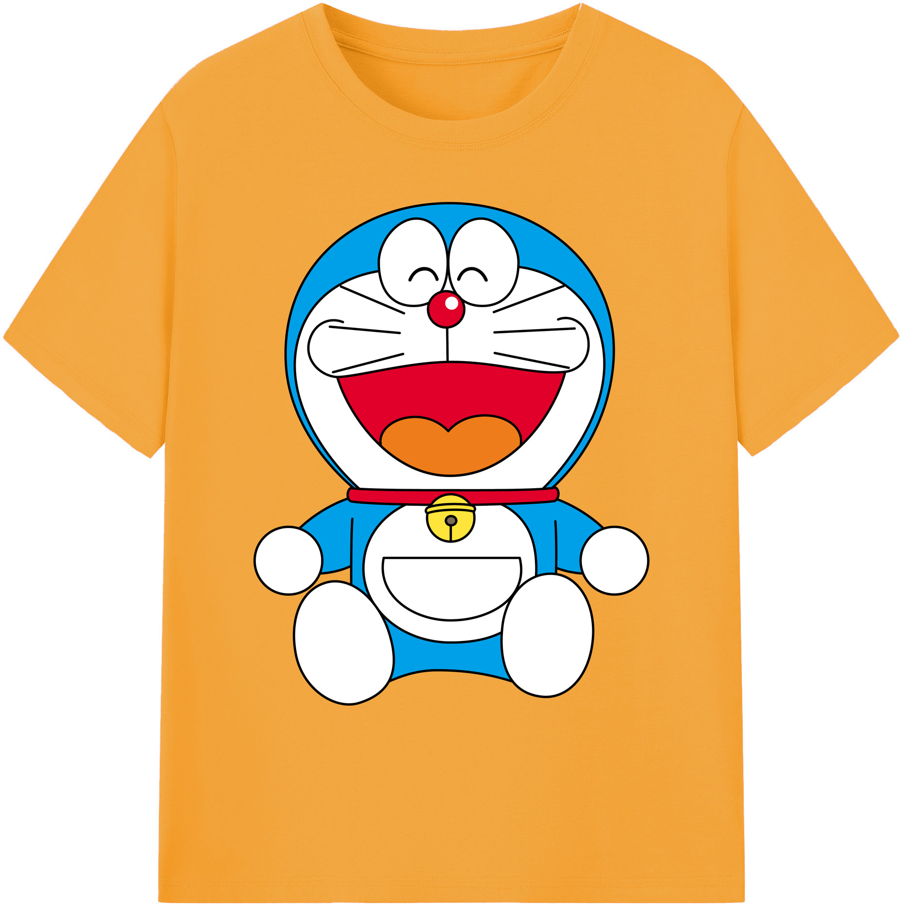 （画像用） ドラえもん Doraemon 綿100％ メンズ半袖Tシャツ｜肌触りやわらか＆通気性