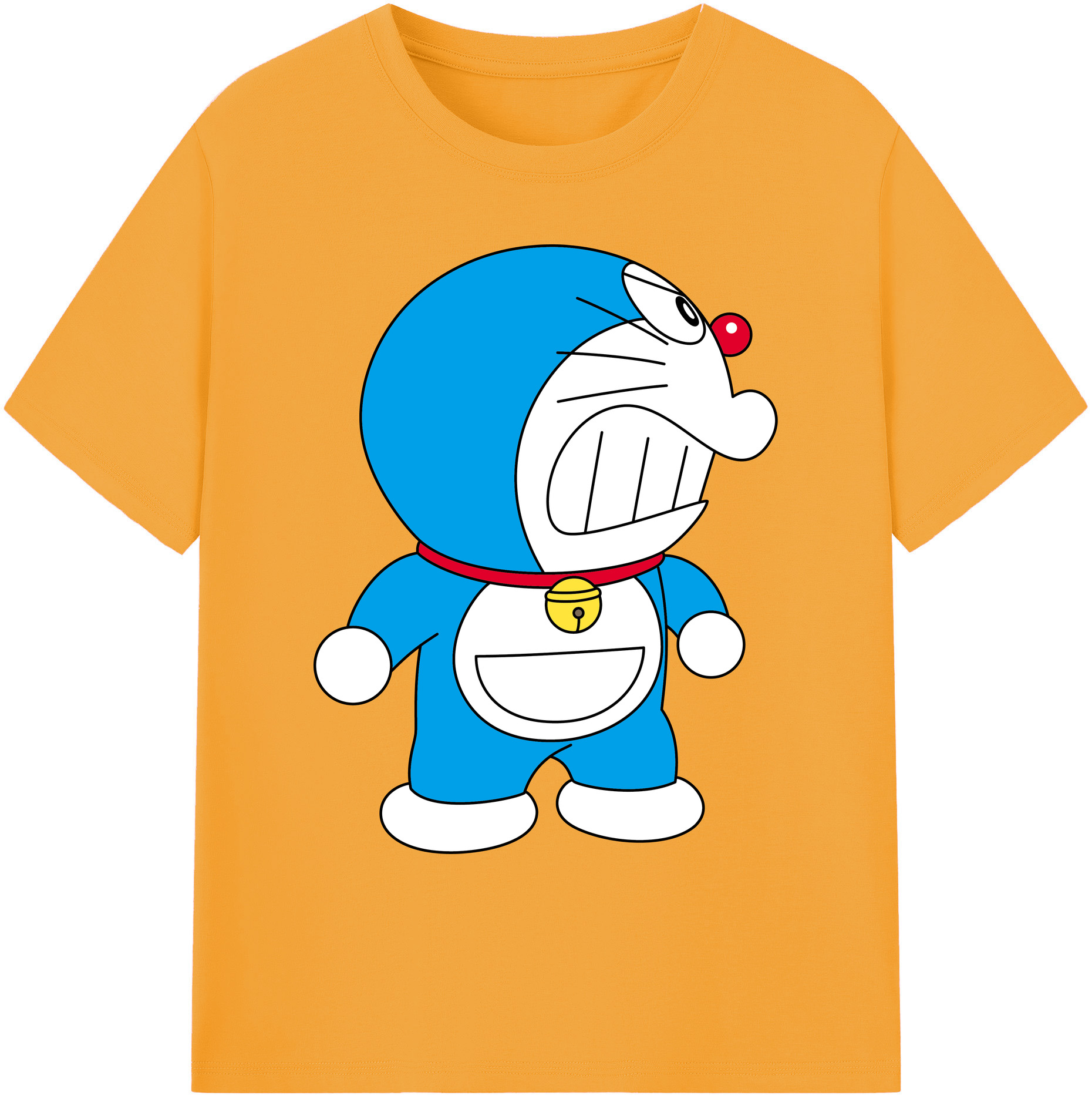 （画像用） ドラえもん Doraemon 綿100％ メンズ半袖Tシャツ｜肌触りやわらか＆通気性