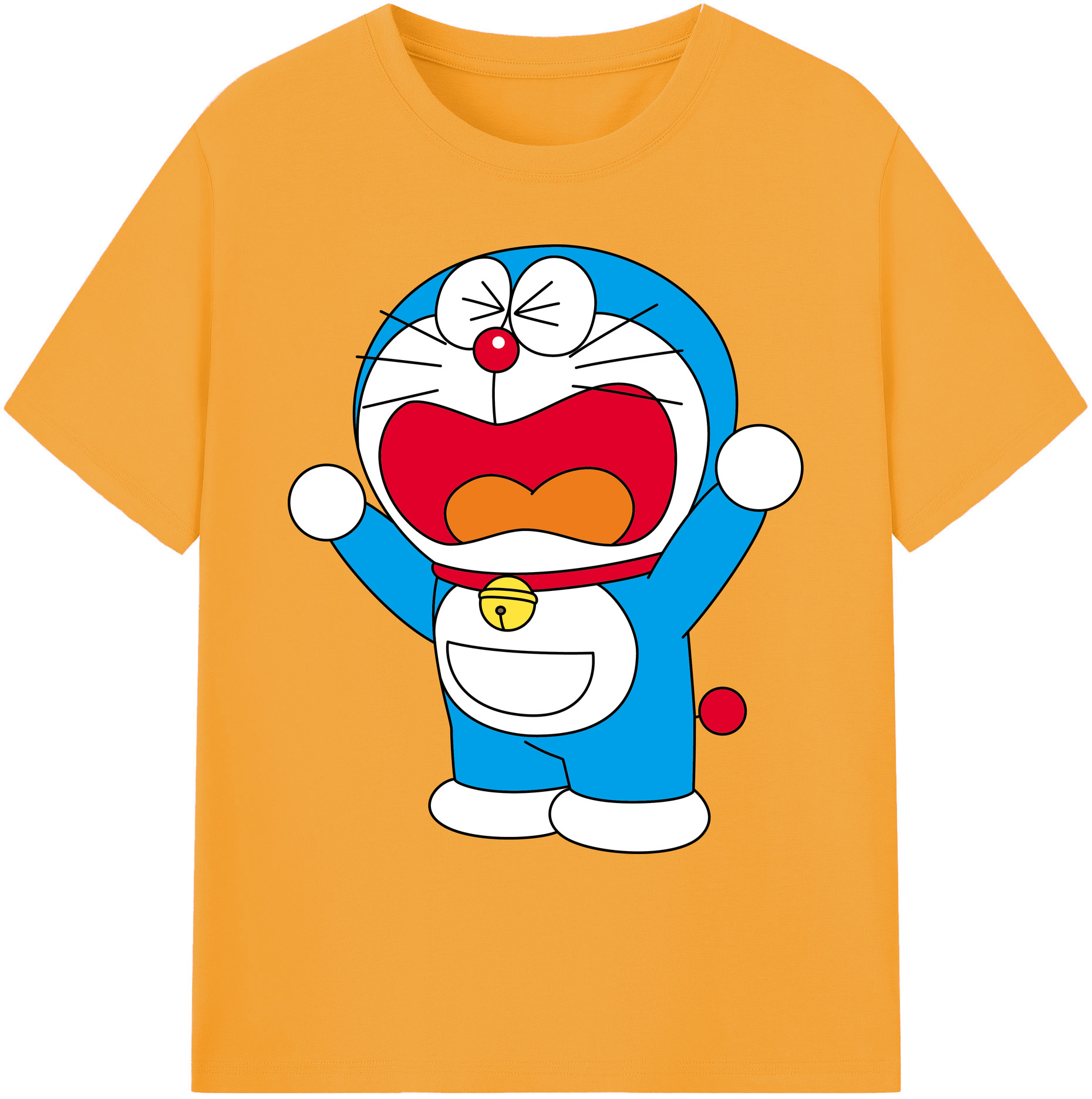 （画像用） ドラえもん Doraemon 綿100％ メンズ半袖Tシャツ｜肌触りやわらか＆通気性