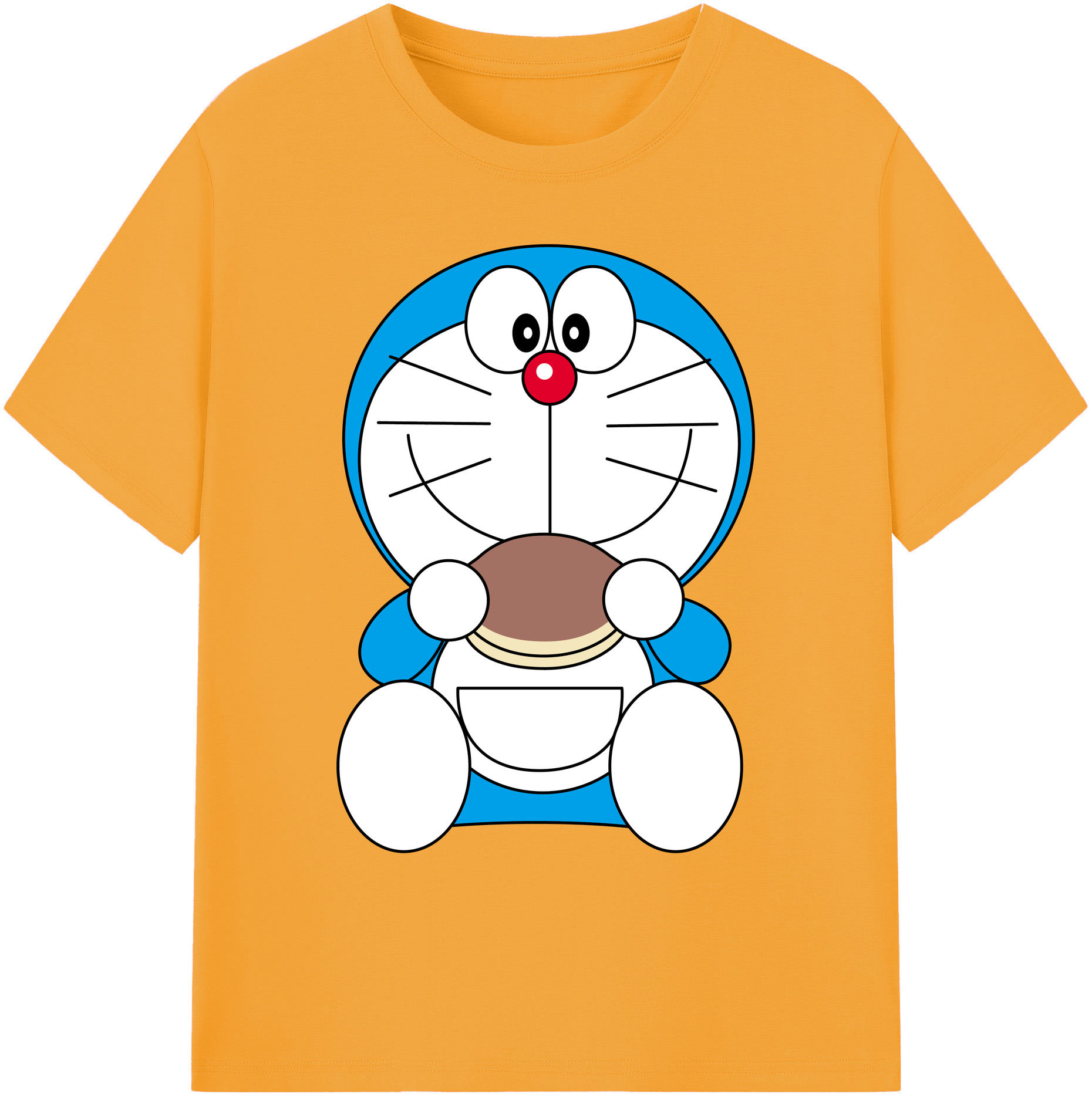 （画像用） ドラえもん Doraemon 綿100％ メンズ半袖Tシャツ｜肌触りやわらか＆通気性