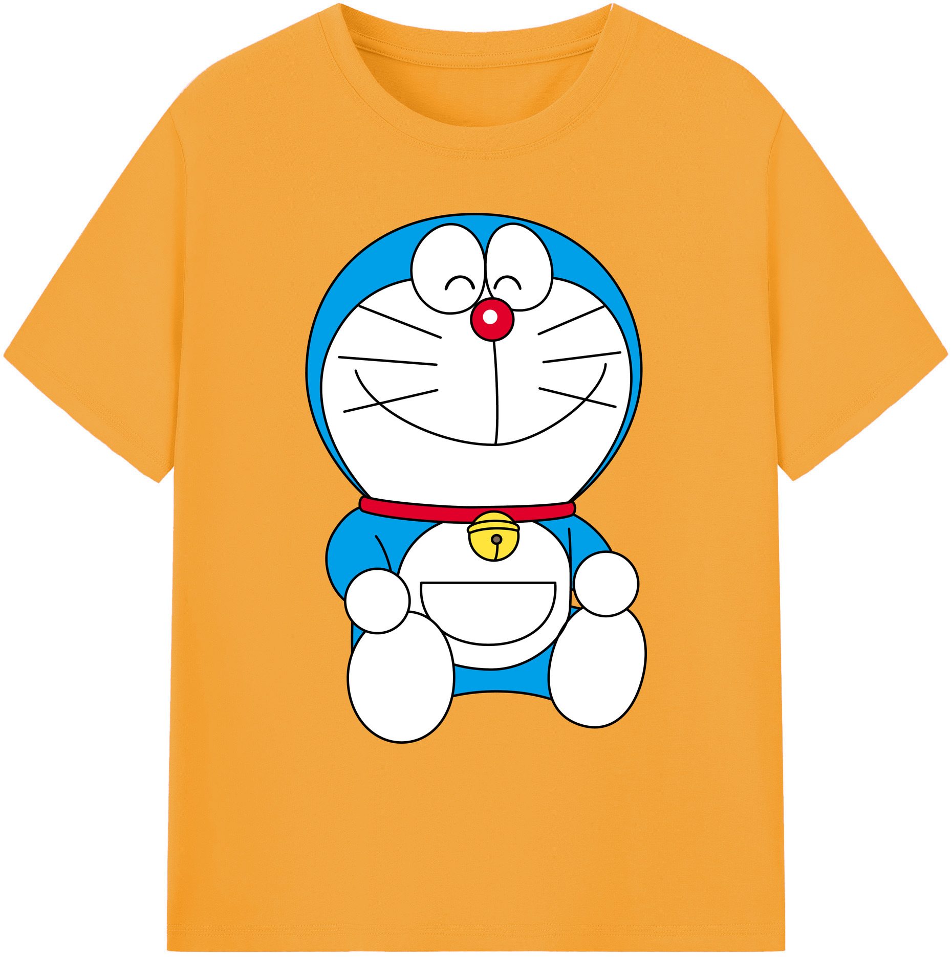 （画像用） ドラえもん Doraemon 綿100％ メンズ半袖Tシャツ｜肌触りやわらか＆通気性