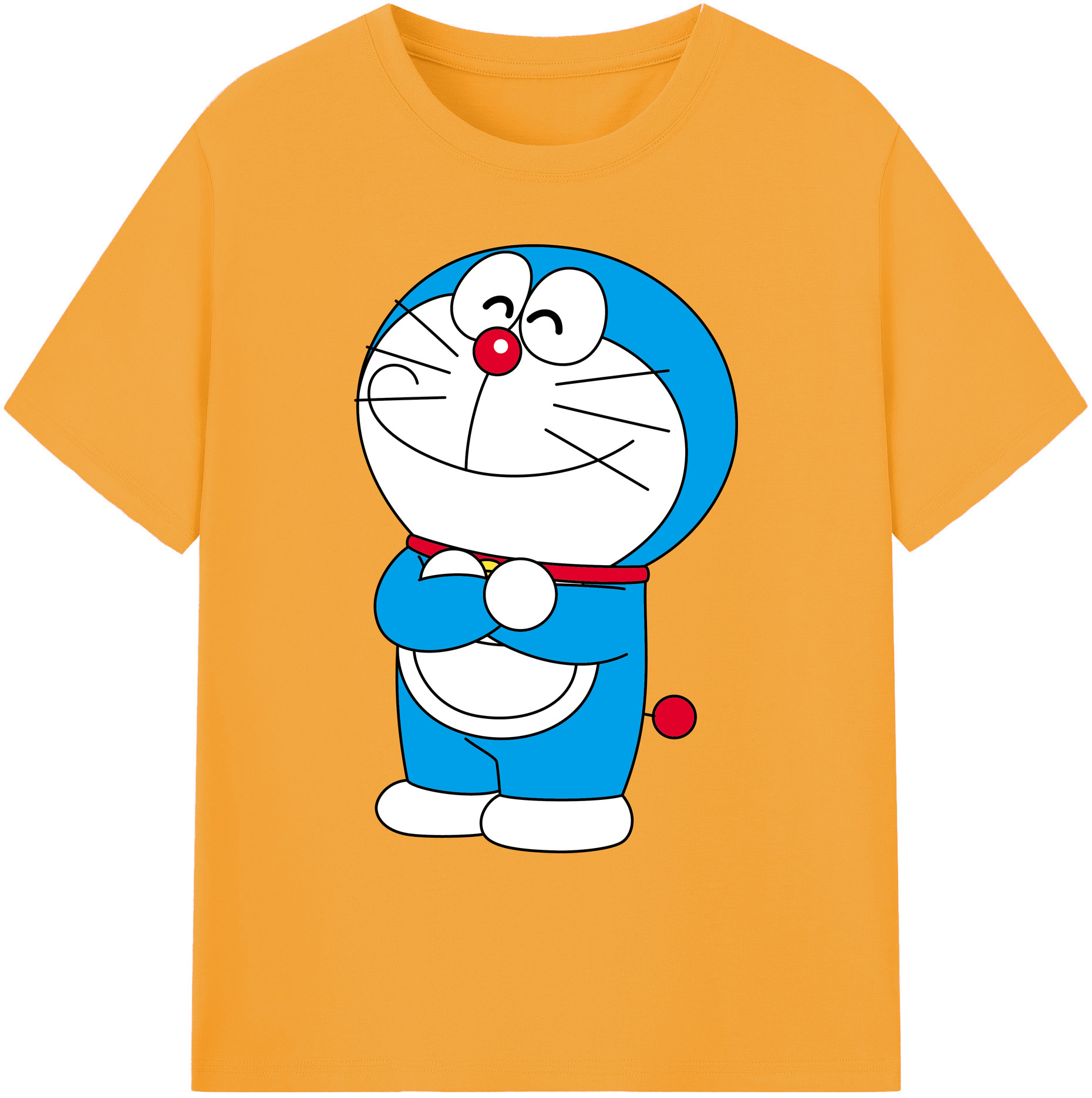 （画像用） ドラえもん Doraemon 綿100％ メンズ半袖Tシャツ｜肌触りやわらか＆通気性