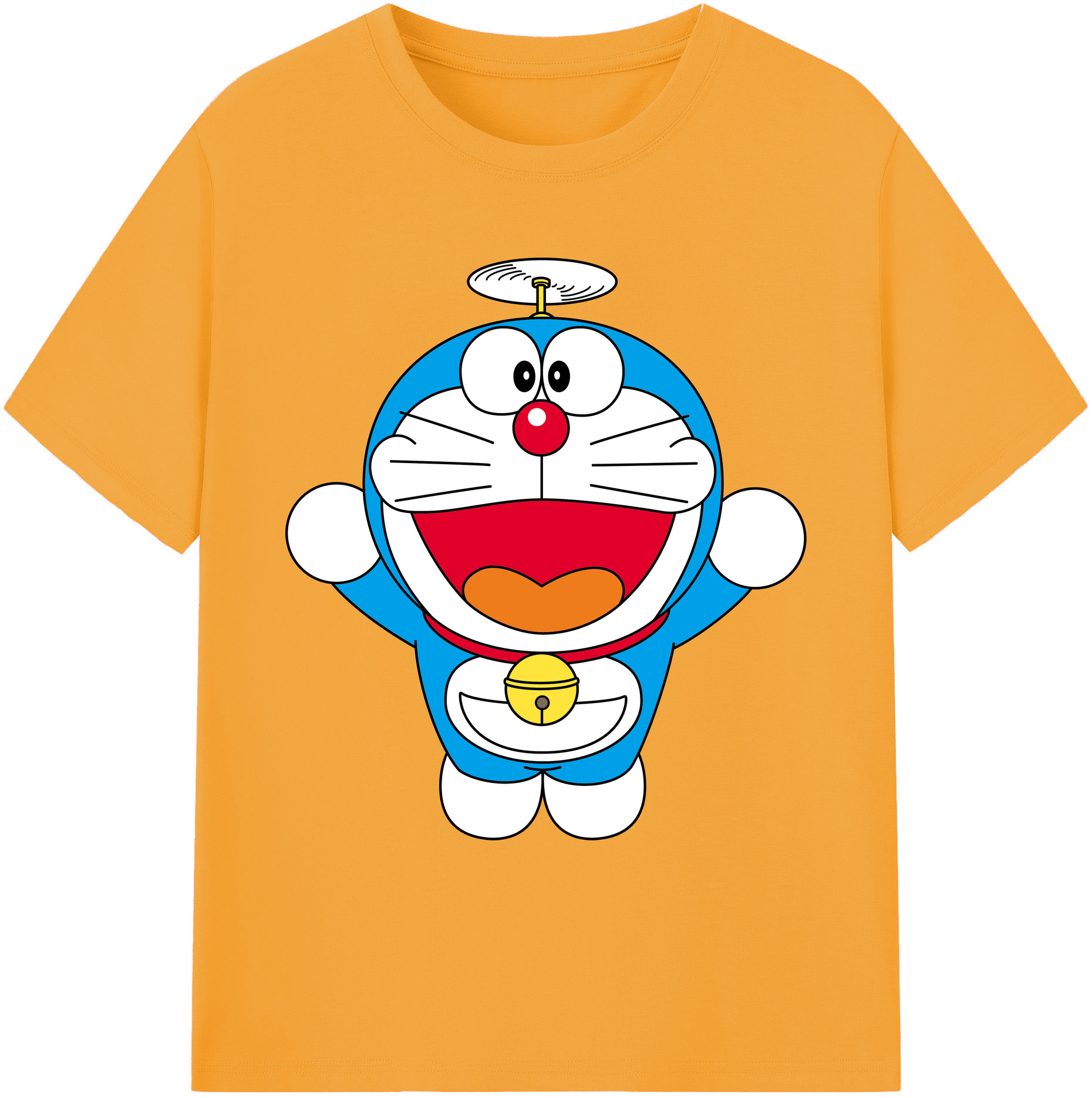 （画像用） ドラえもん Doraemon 綿100％ メンズ半袖Tシャツ｜肌触りやわらか＆通気性