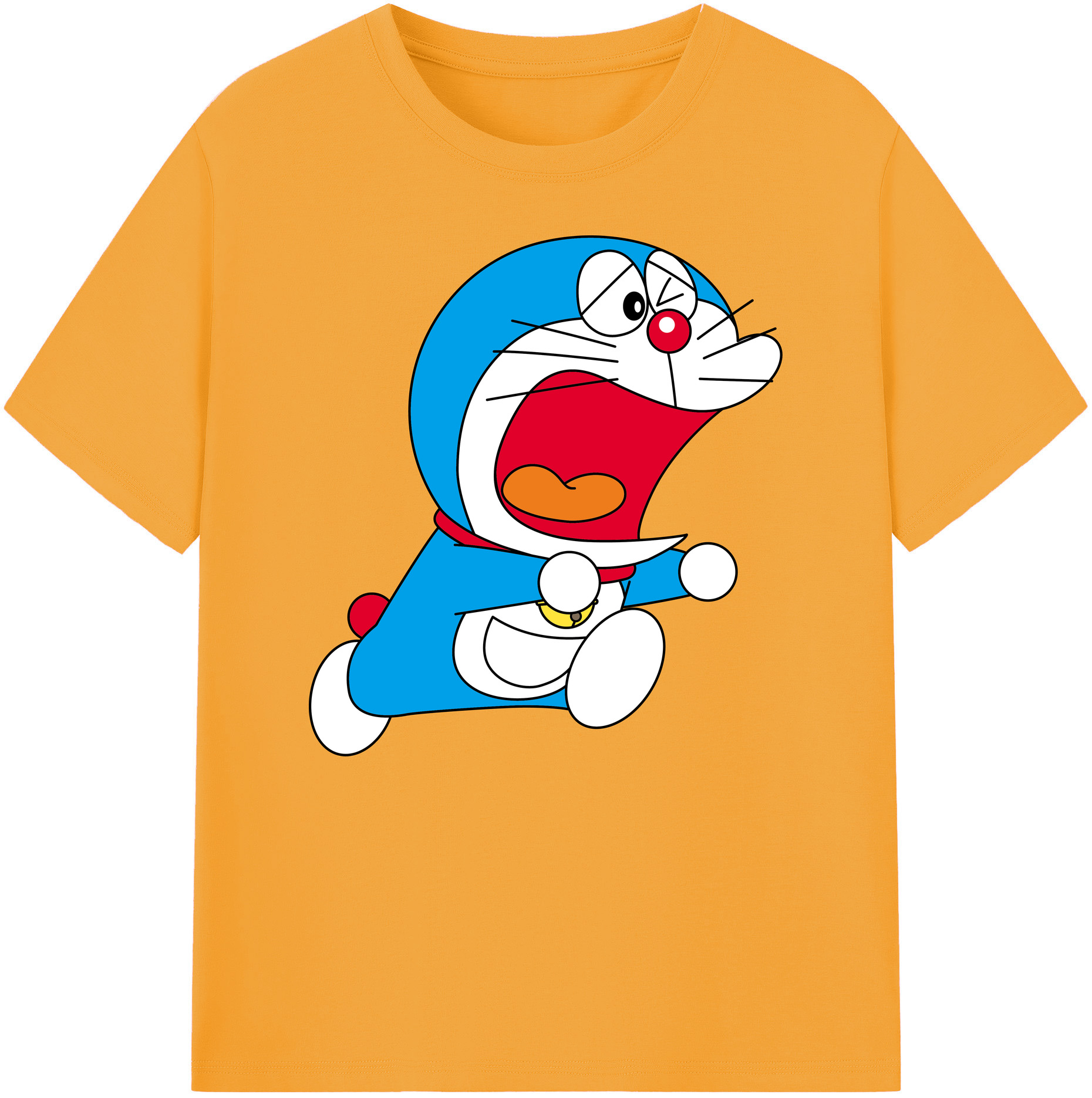 （画像用） ドラえもん Doraemon 綿100％ メンズ半袖Tシャツ｜肌触りやわらか＆通気性