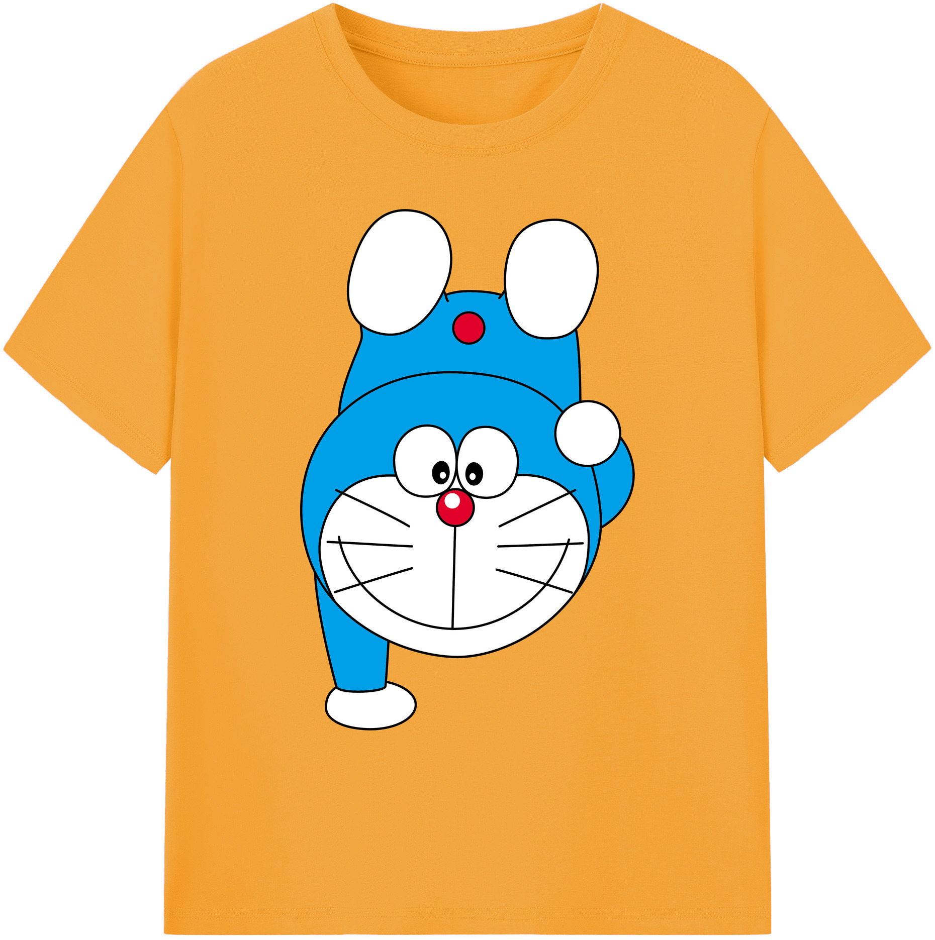 （画像用） ドラえもん Doraemon 綿100％ メンズ半袖Tシャツ｜肌触りやわらか＆通気性