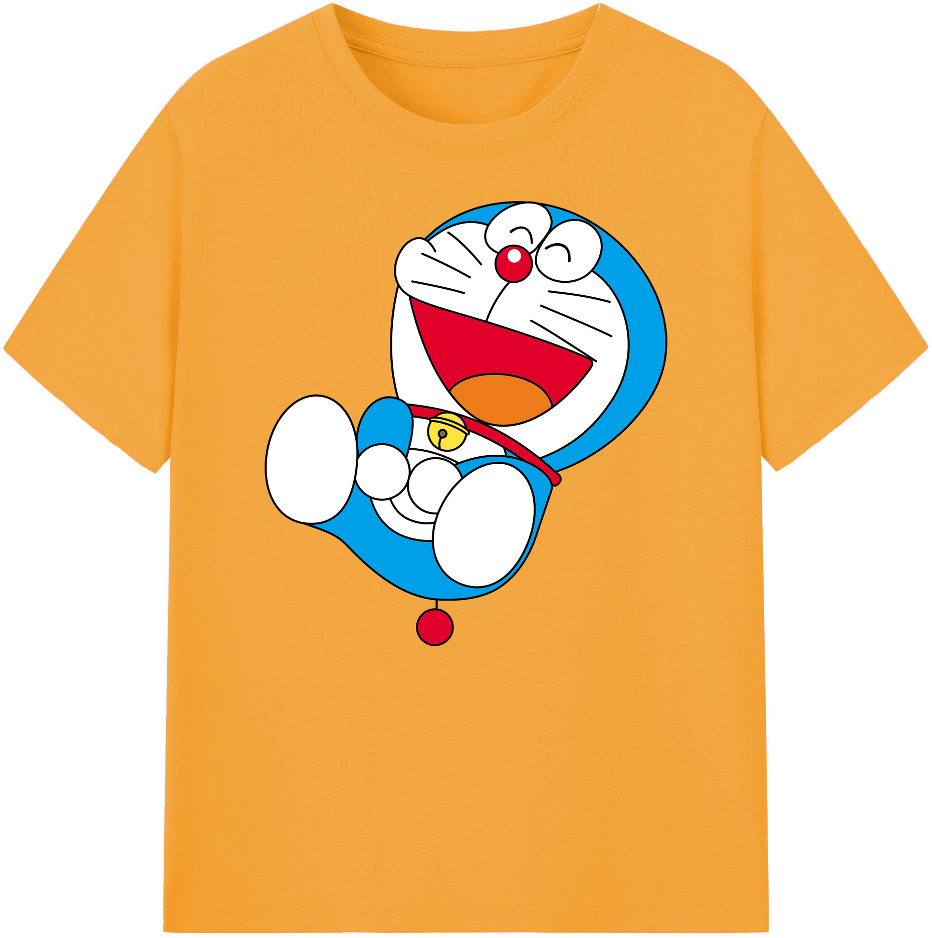 （画像用） ドラえもん Doraemon 綿100％ メンズ半袖Tシャツ｜肌触りやわらか＆通気性
