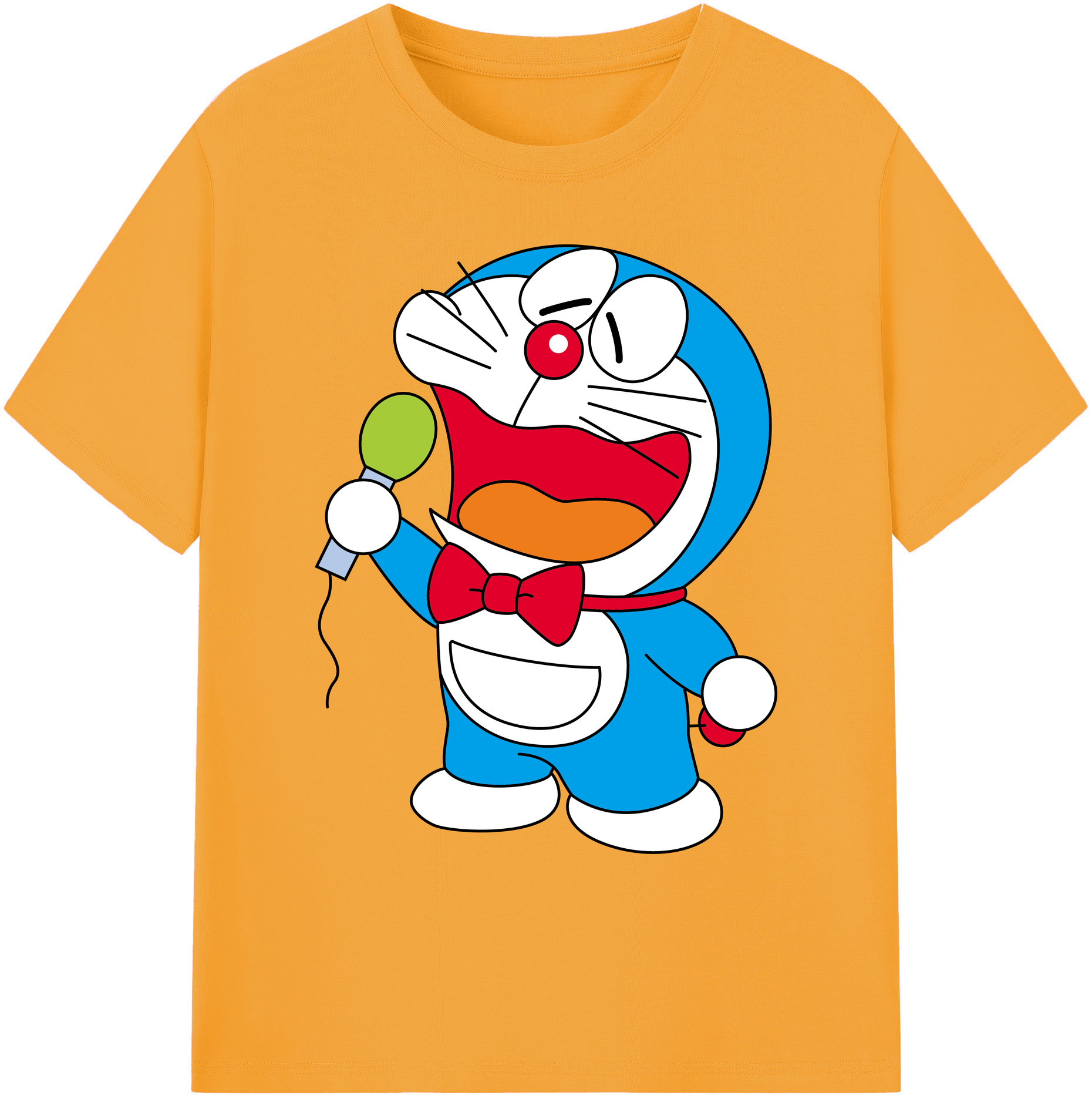 （画像用） ドラえもん Doraemon 綿100％ メンズ半袖Tシャツ｜肌触りやわらか＆通気性