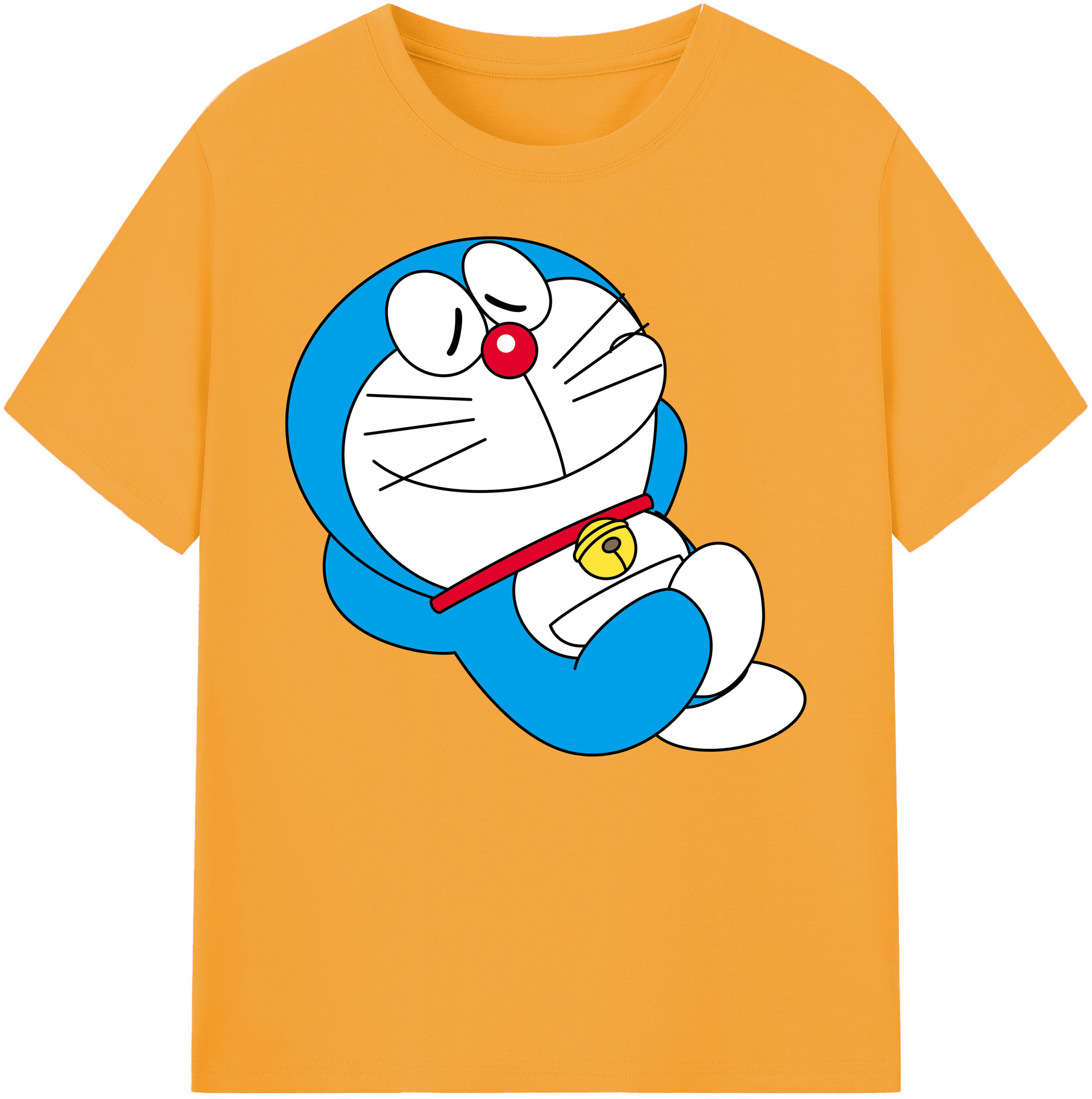 （画像用） ドラえもん Doraemon 綿100％ メンズ半袖Tシャツ｜肌触りやわらか＆通気性