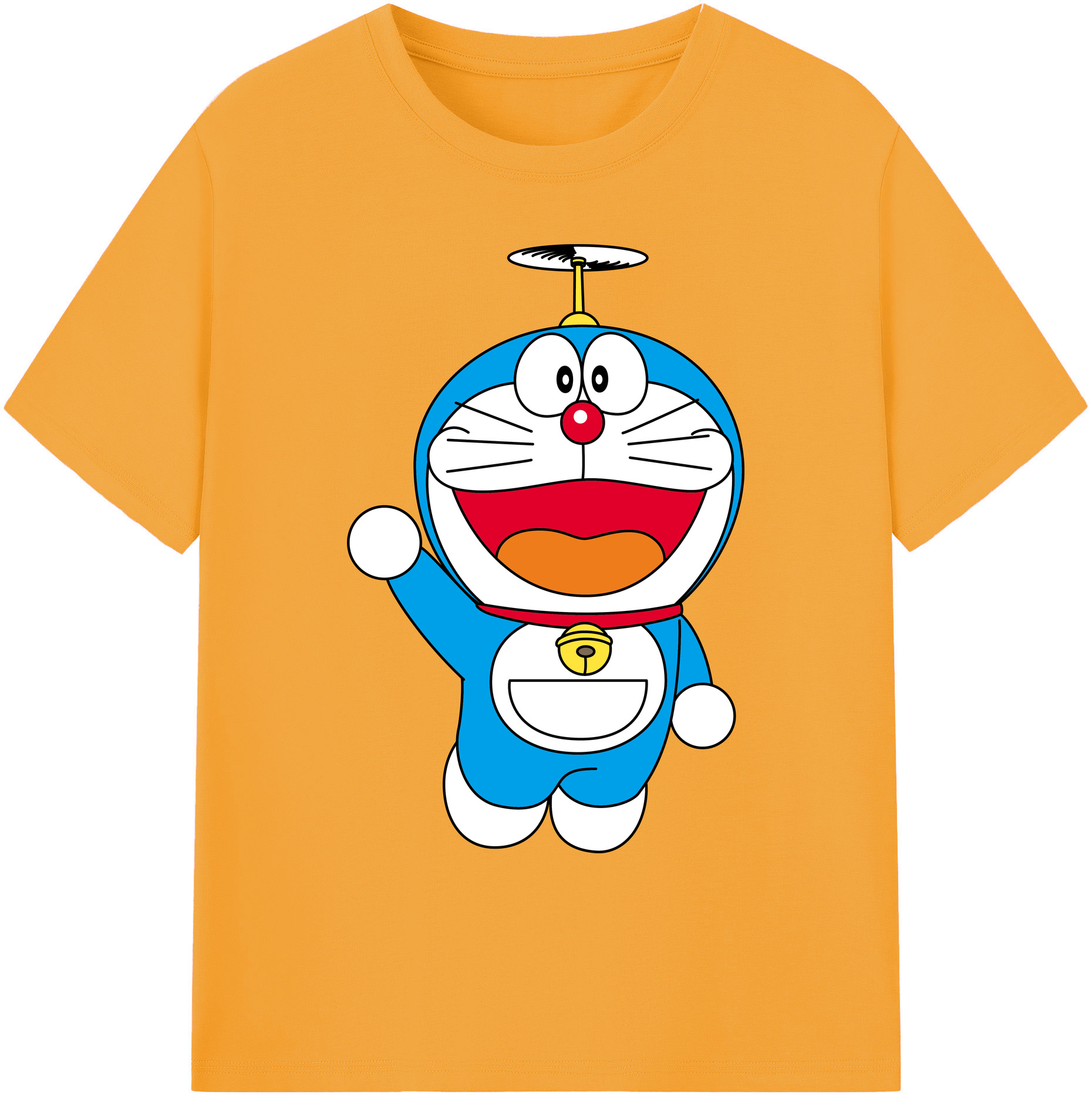（画像用） ドラえもん Doraemon 綿100％ メンズ半袖Tシャツ｜肌触りやわらか＆通気性