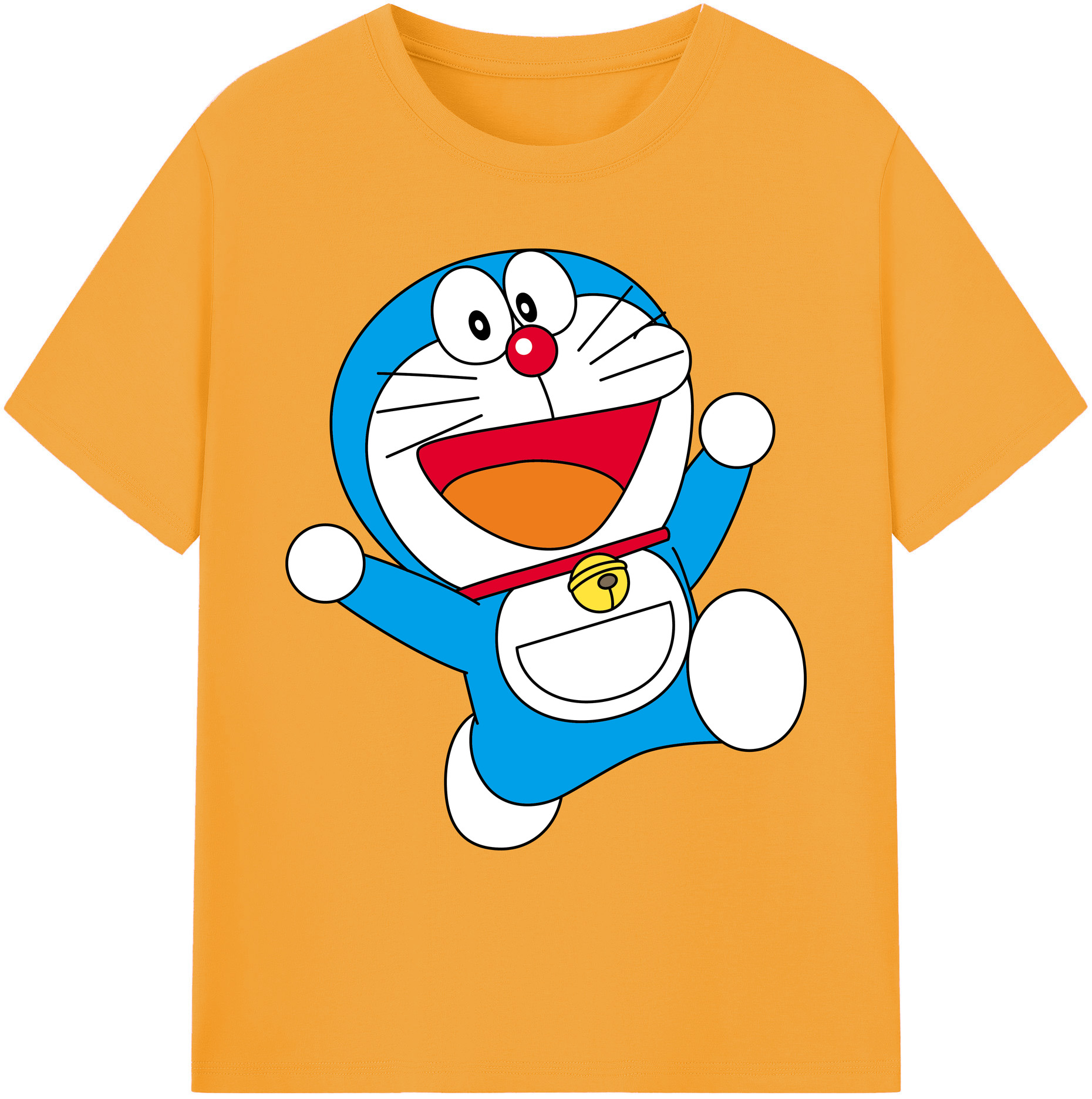 （画像用） ドラえもん Doraemon 綿100％ メンズ半袖Tシャツ｜肌触りやわらか＆通気性