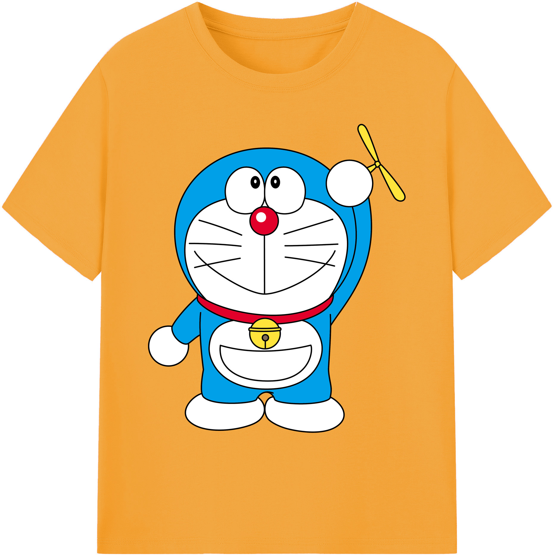 （画像用） ドラえもん Doraemon 綿100％ メンズ半袖Tシャツ｜肌触りやわらか＆通気性
