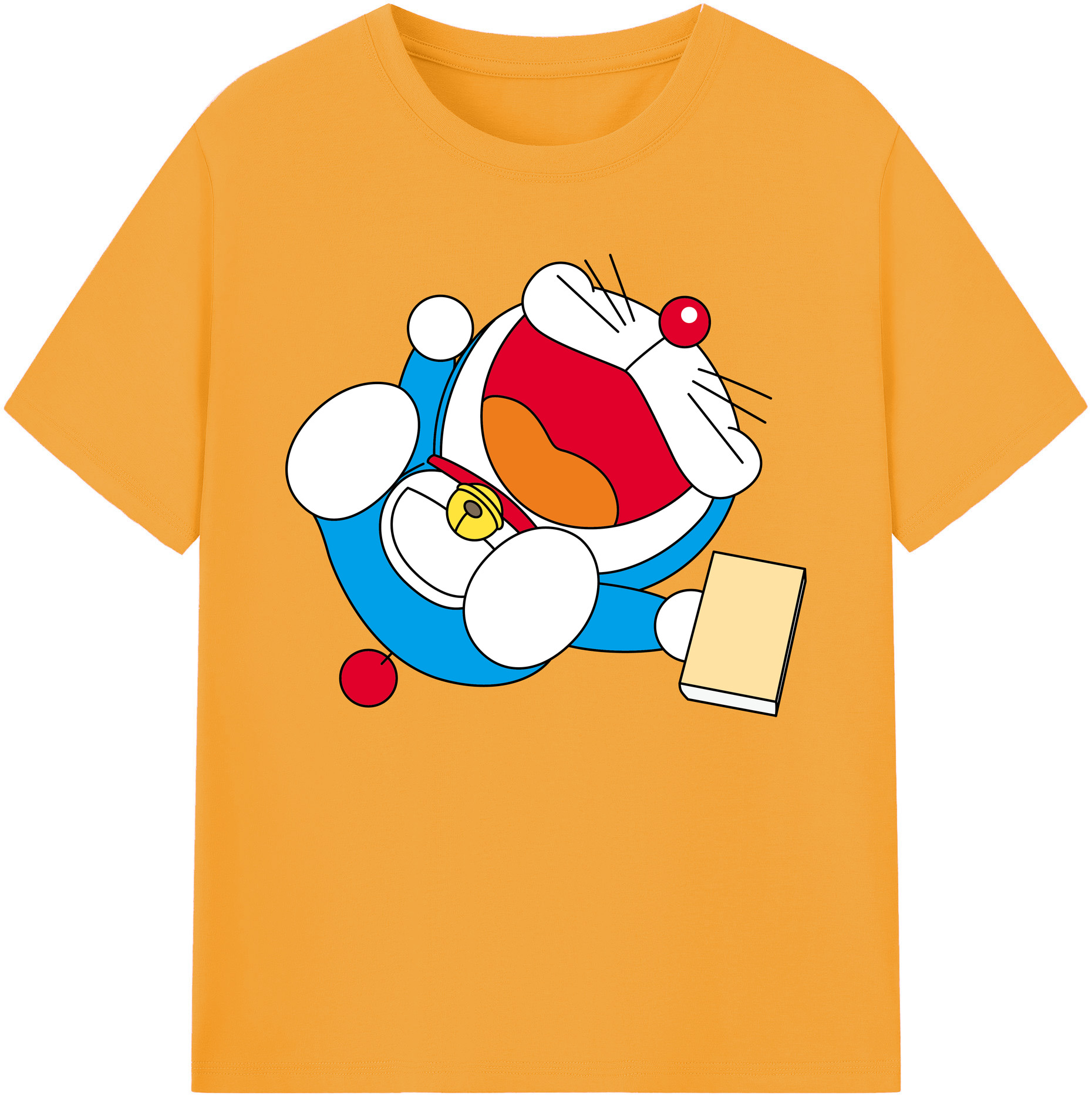（画像用） ドラえもん Doraemon 綿100％ メンズ半袖Tシャツ｜肌触りやわらか＆通気性