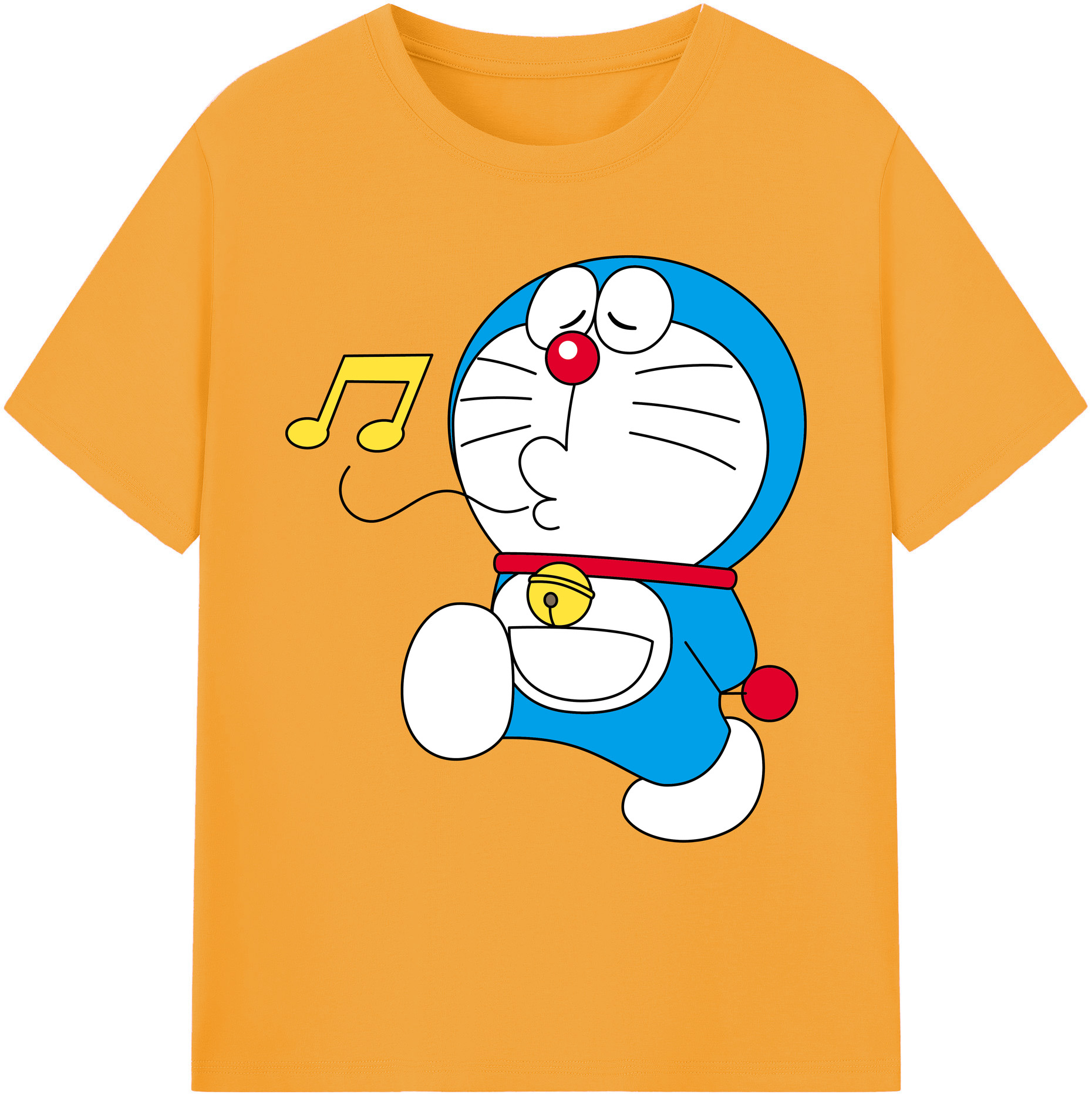 （画像用） ドラえもん Doraemon 綿100％ メンズ半袖Tシャツ｜肌触りやわらか＆通気性