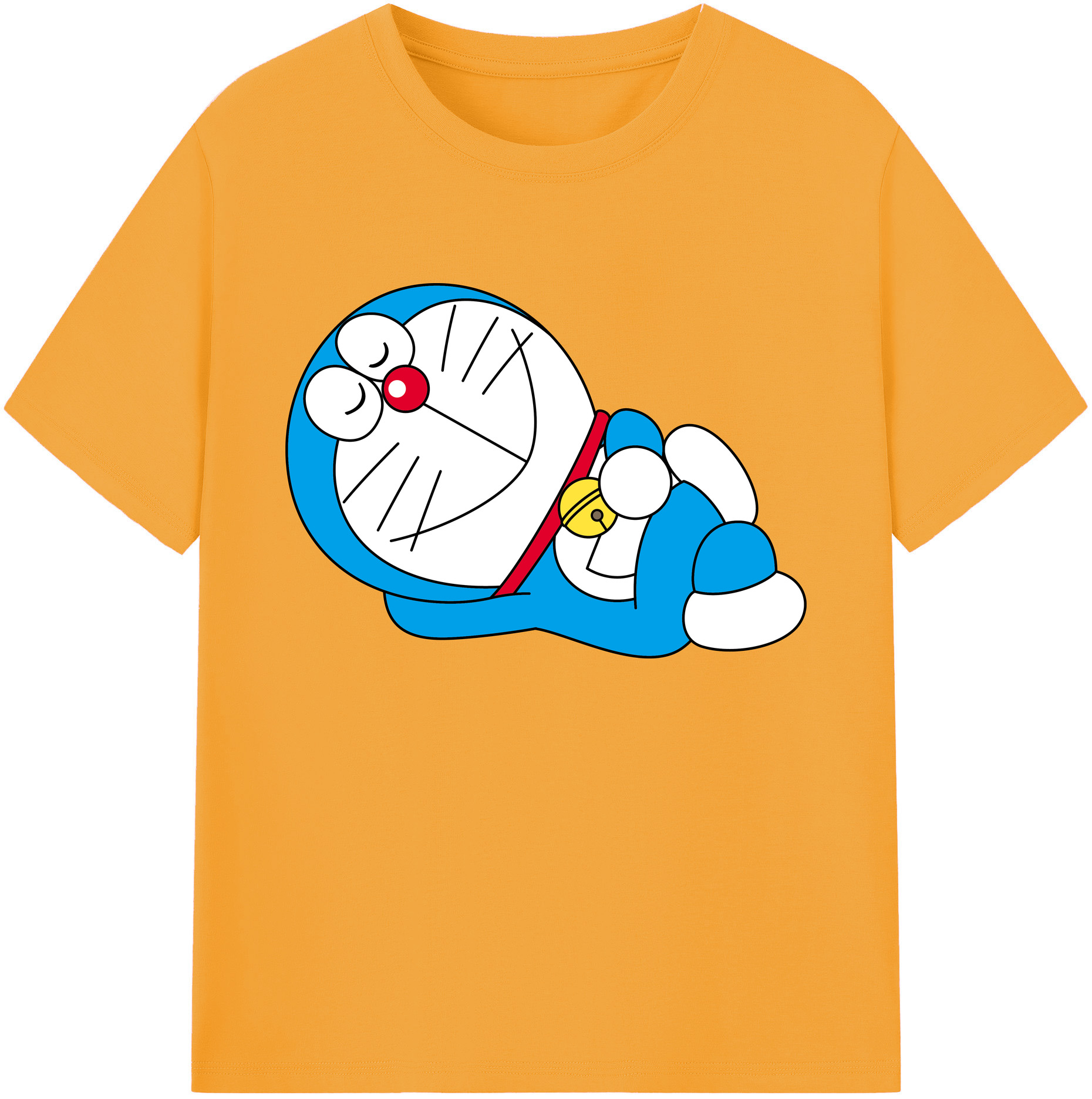 （画像用） ドラえもん Doraemon 綿100％ メンズ半袖Tシャツ｜肌触りやわらか＆通気性