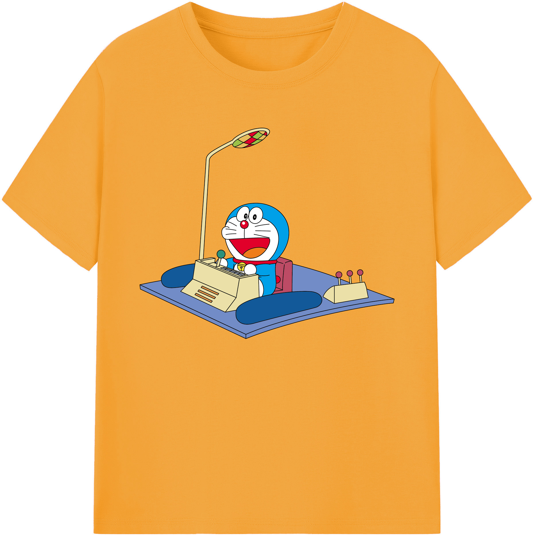 （画像用） ドラえもん Doraemon 綿100％ メンズ半袖Tシャツ｜肌触りやわらか＆通気性