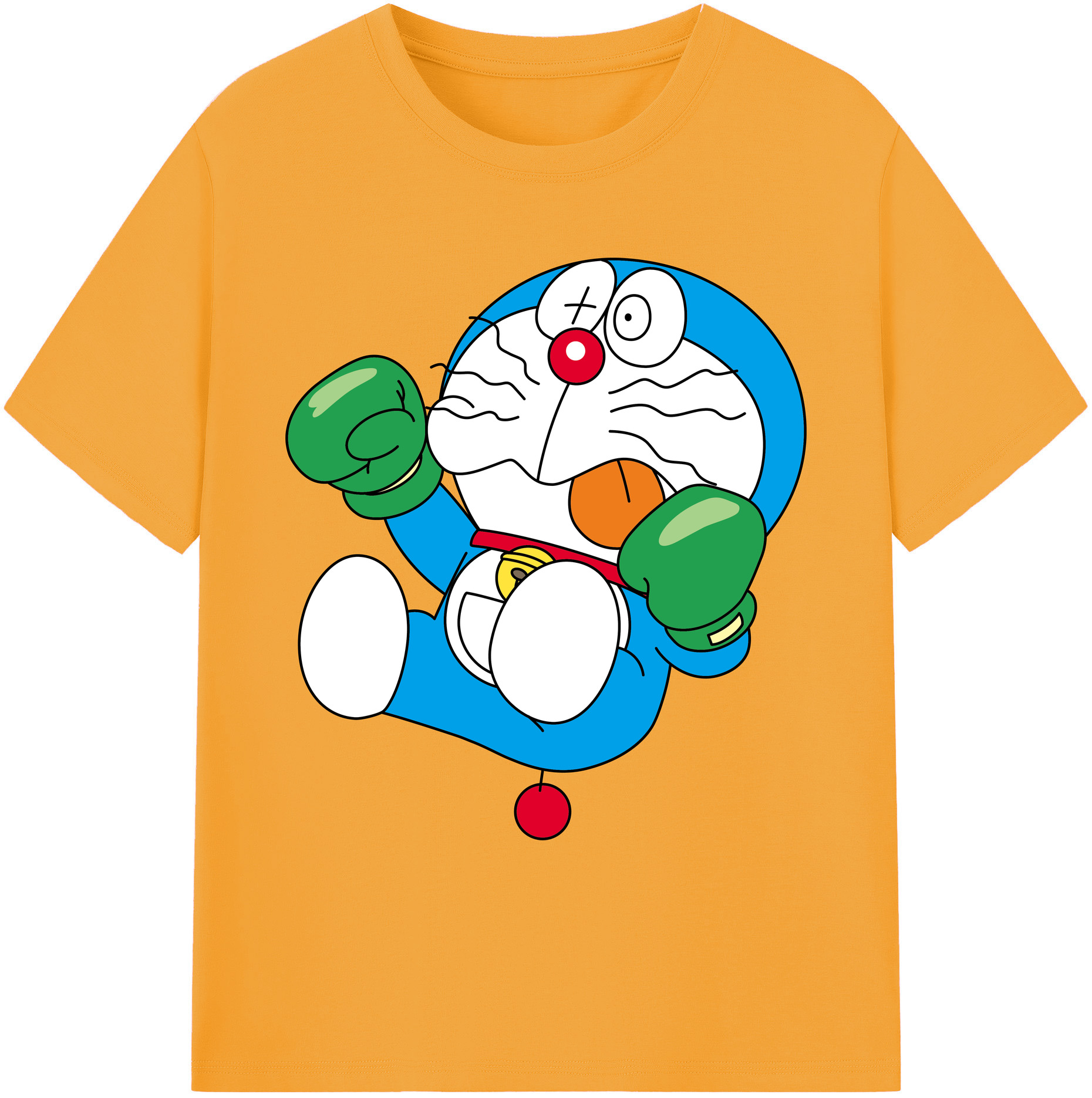（画像用） ドラえもん Doraemon 綿100％ メンズ半袖Tシャツ｜肌触りやわらか＆通気性