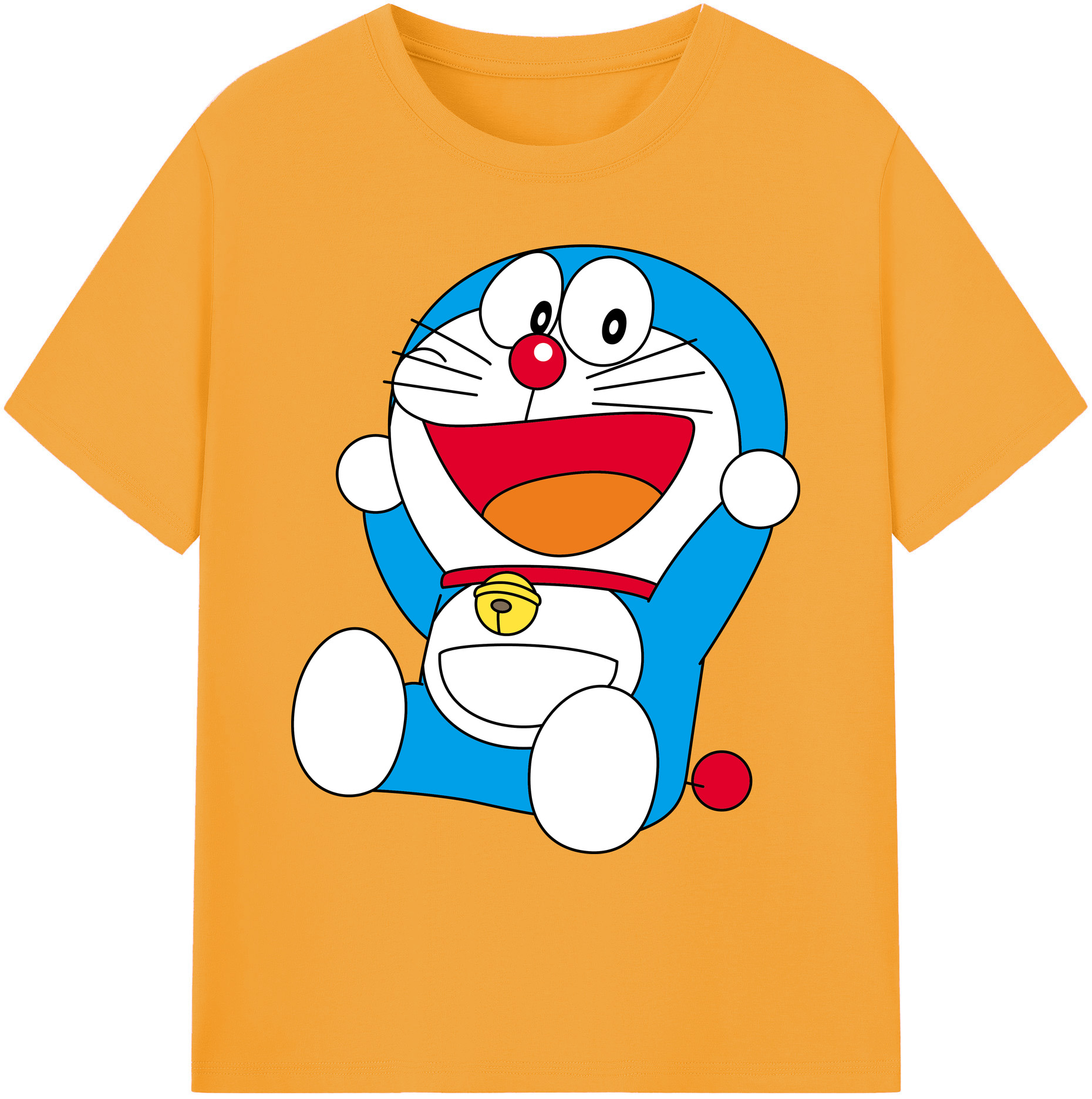 （画像用） ドラえもん Doraemon 綿100％ メンズ半袖Tシャツ｜肌触りやわらか＆通気性