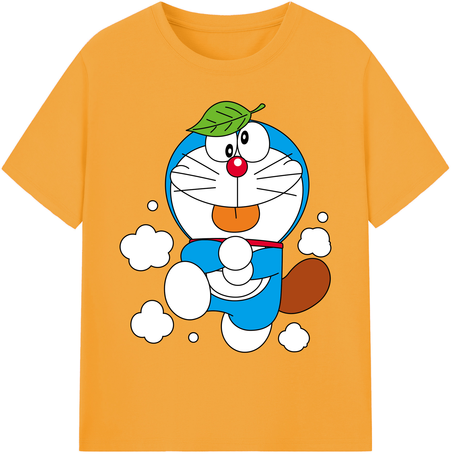 （画像用） ドラえもん Doraemon 綿100％ メンズ半袖Tシャツ｜肌触りやわらか＆通気性