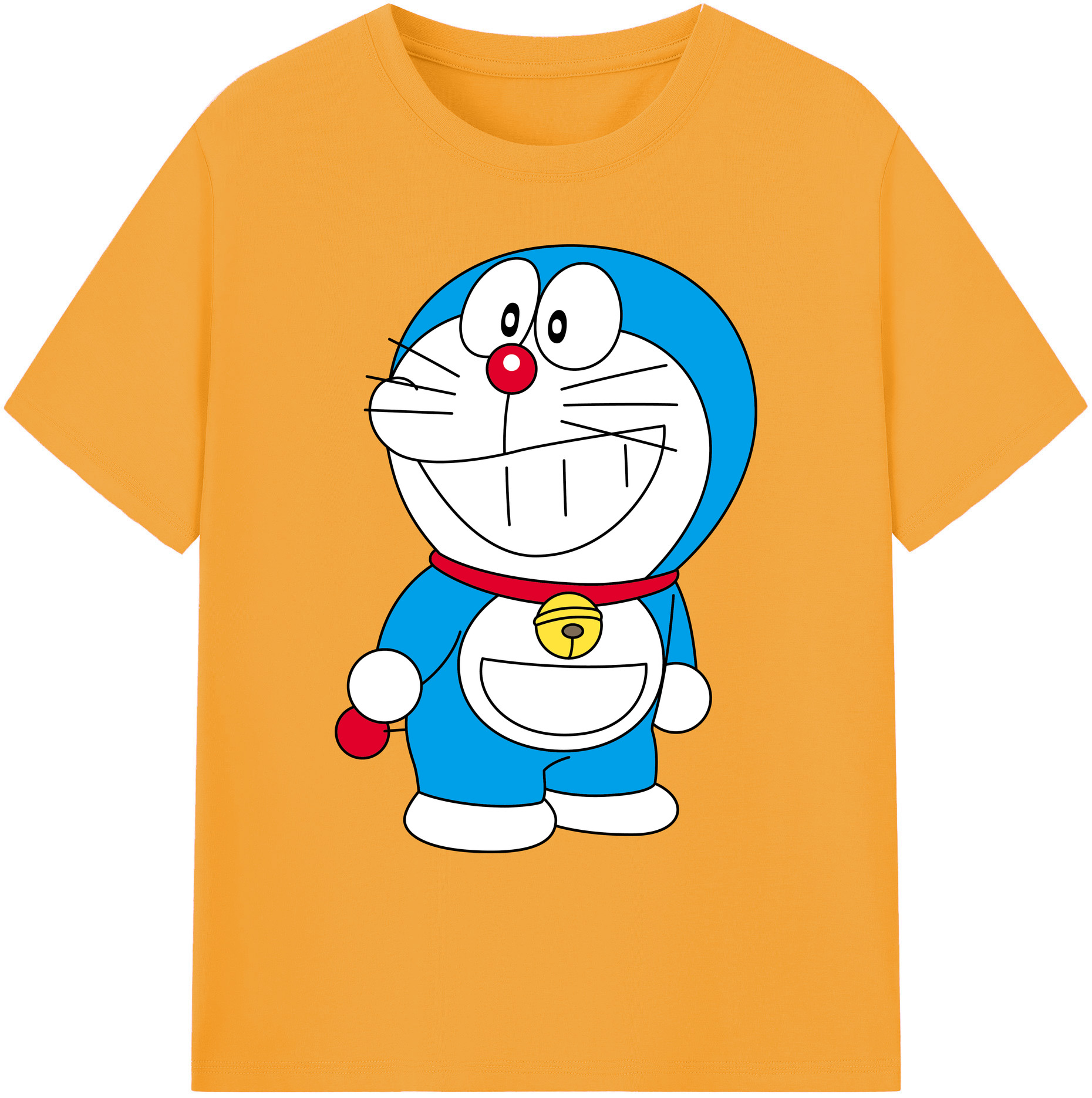 （画像用） ドラえもん Doraemon 綿100％ メンズ半袖Tシャツ｜肌触りやわらか＆通気性