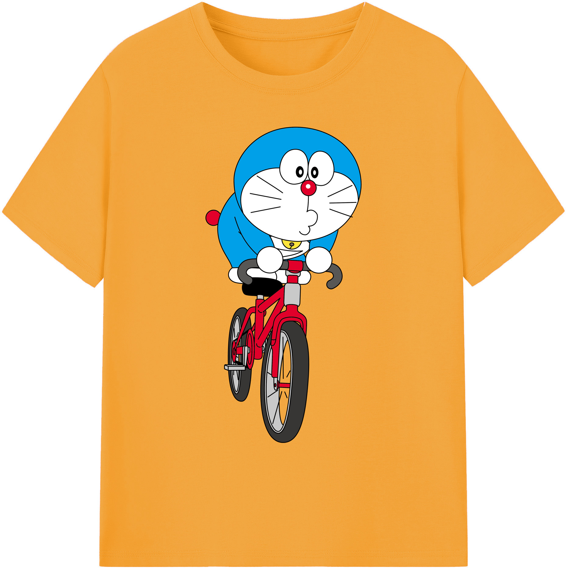 （画像用） ドラえもん Doraemon 綿100％ メンズ半袖Tシャツ｜肌触りやわらか＆通気性