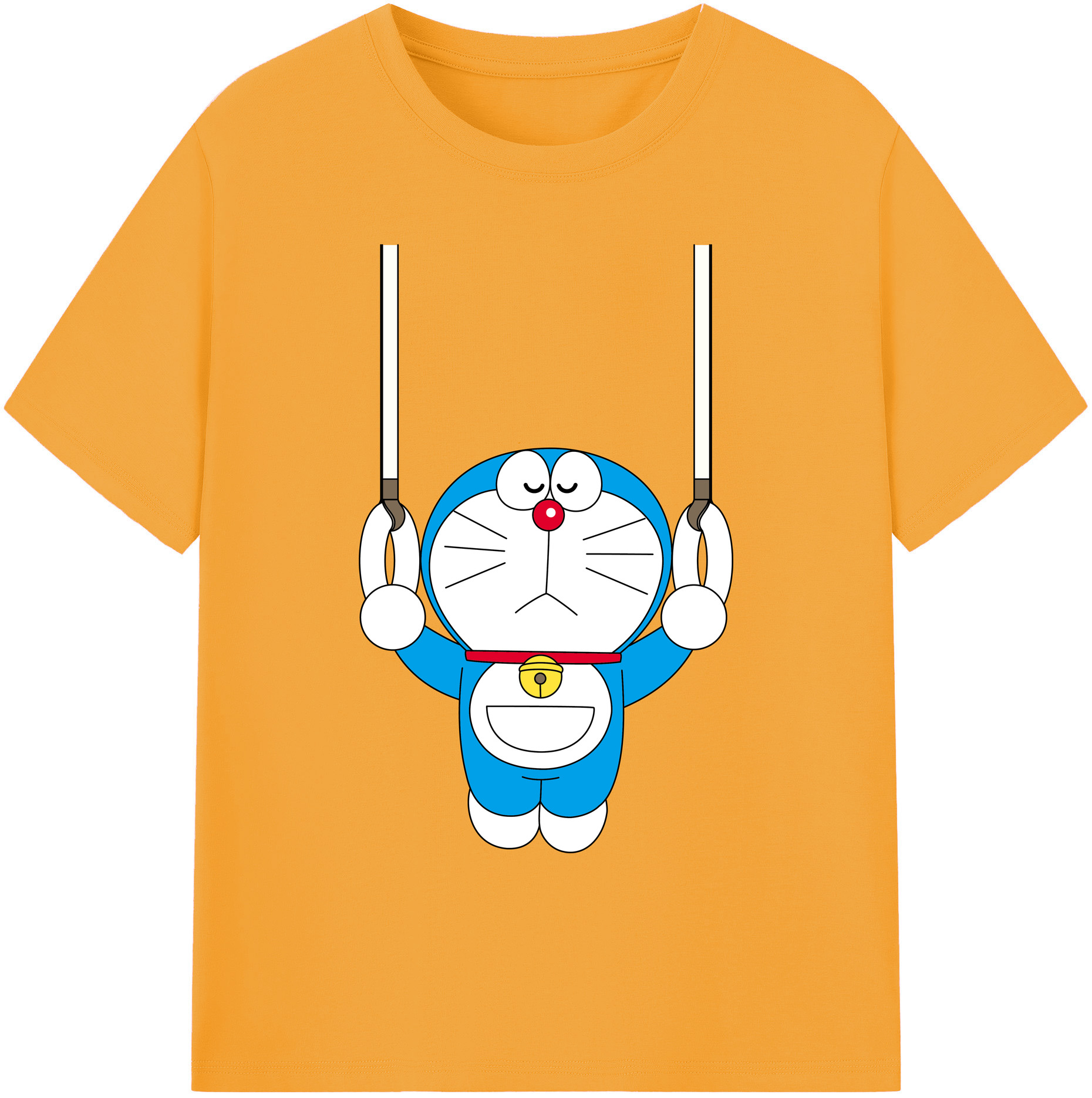 （画像用） ドラえもん Doraemon 綿100％ メンズ半袖Tシャツ｜肌触りやわらか＆通気性
