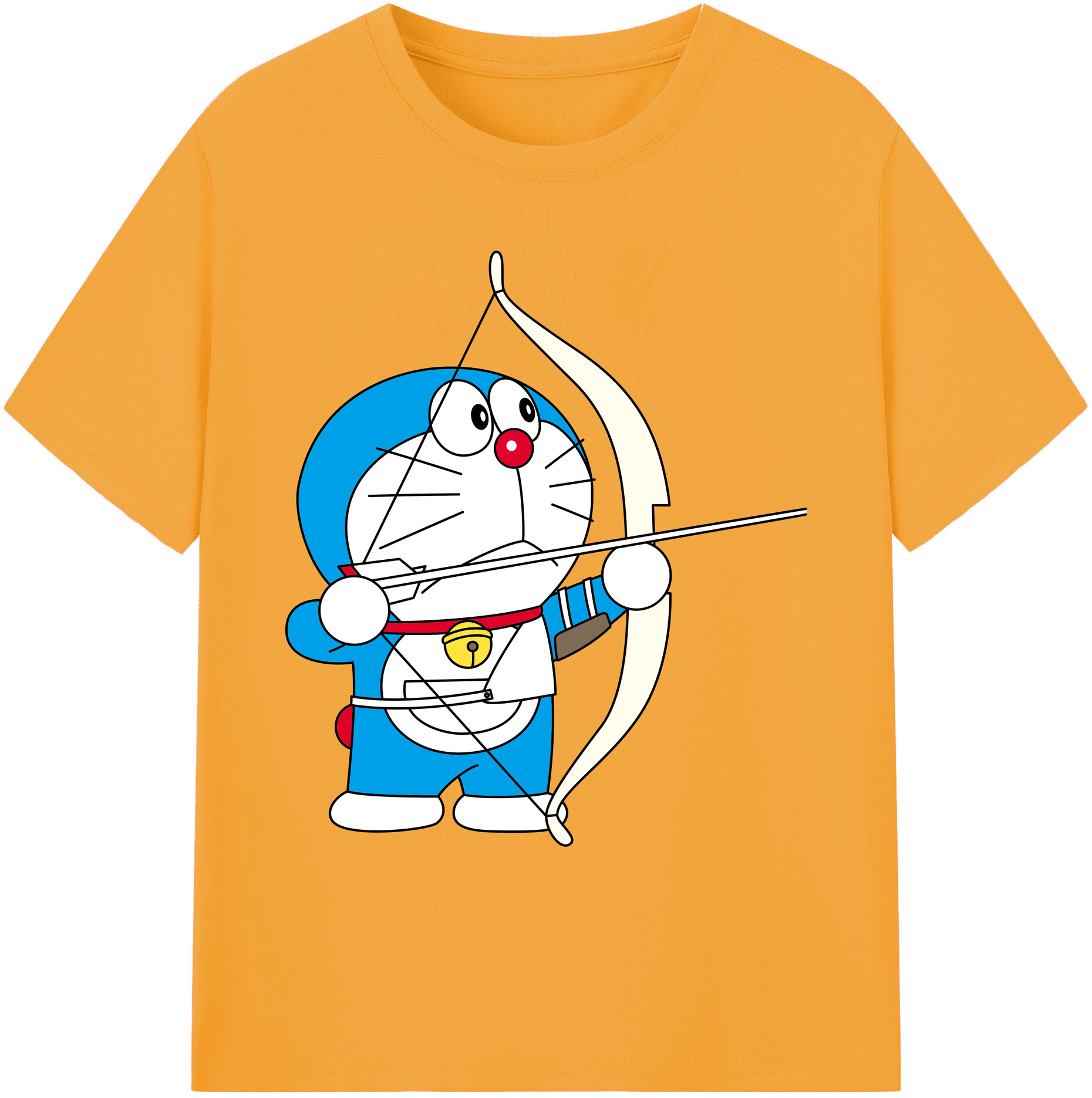 （画像用） ドラえもん Doraemon 綿100％ メンズ半袖Tシャツ｜肌触りやわらか＆通気性