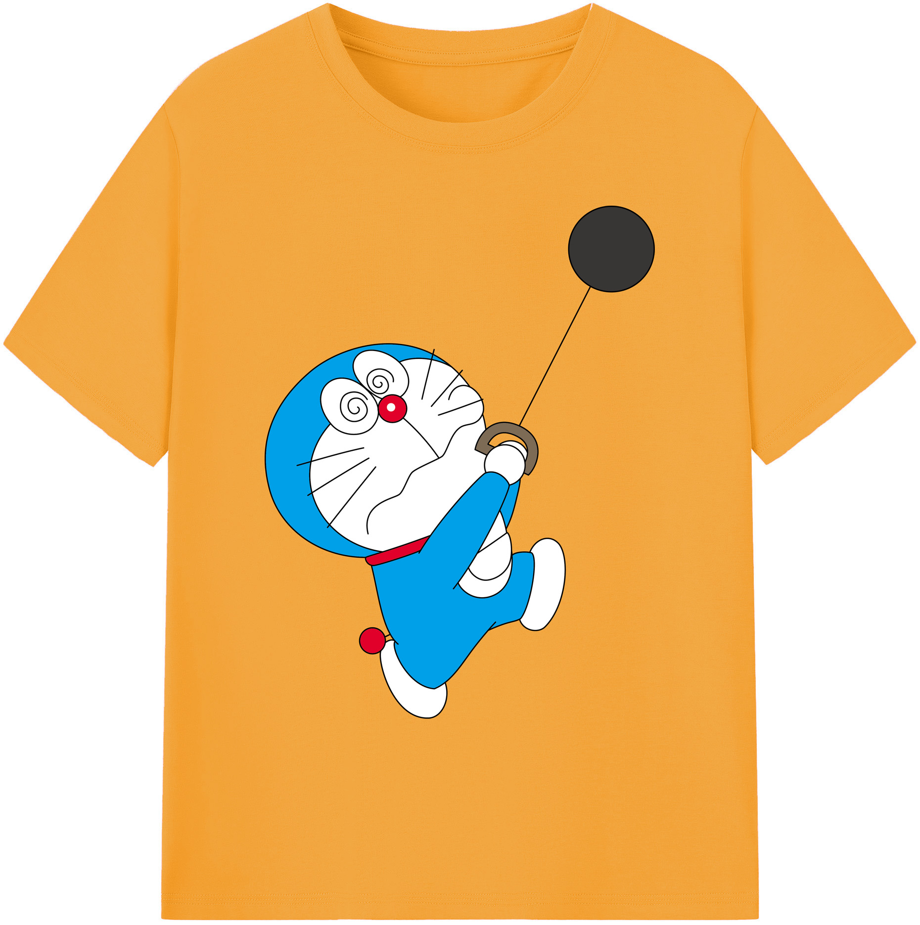 （画像用） ドラえもん Doraemon 綿100％ メンズ半袖Tシャツ｜肌触りやわらか＆通気性