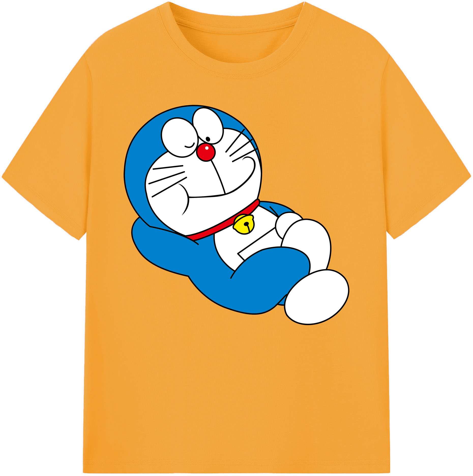 （画像用） ドラえもん Doraemon 綿100％ メンズ半袖Tシャツ｜肌触りやわらか＆通気性
