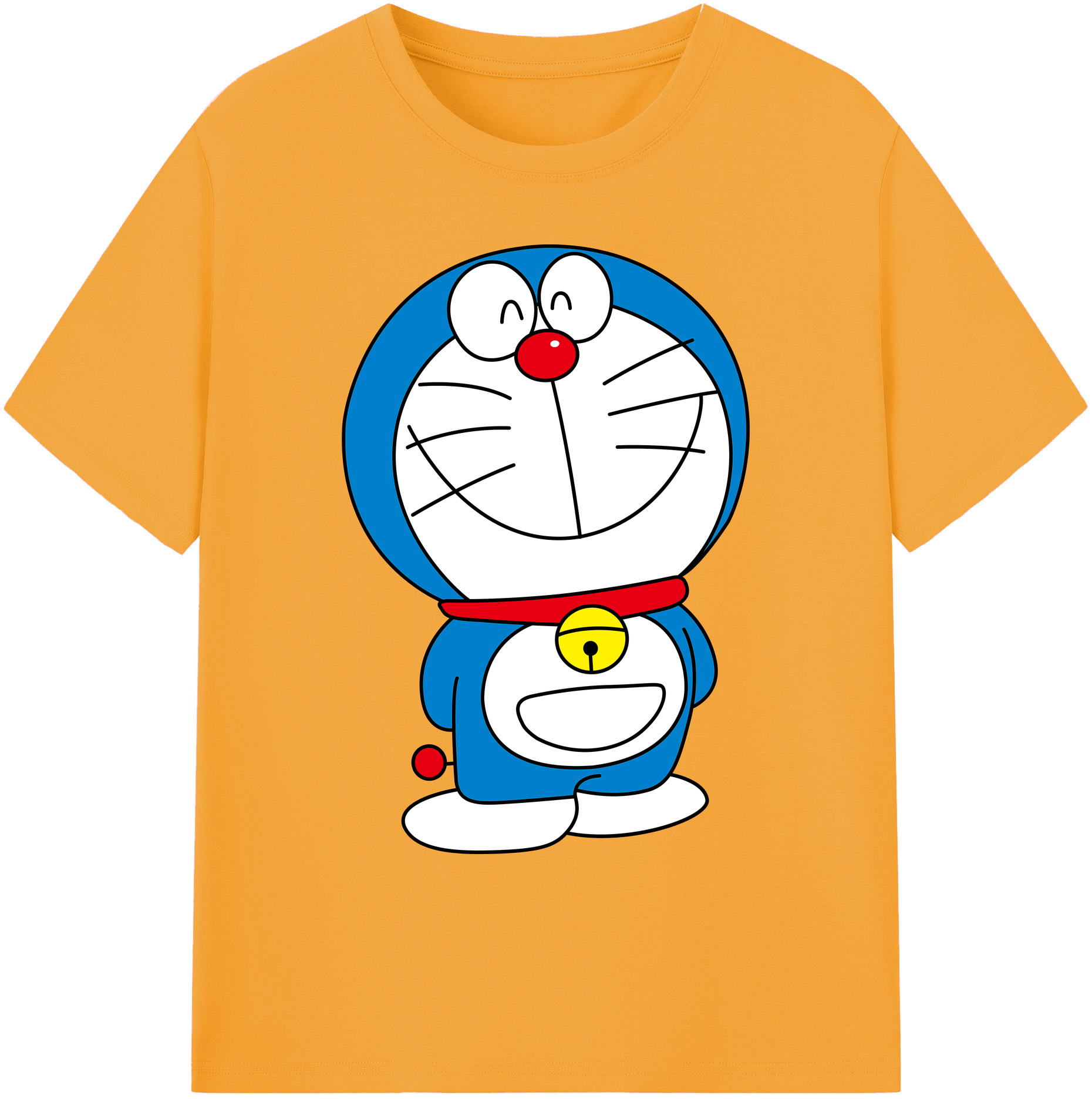 （画像用） ドラえもん Doraemon 綿100％ メンズ半袖Tシャツ｜肌触りやわらか＆通気性