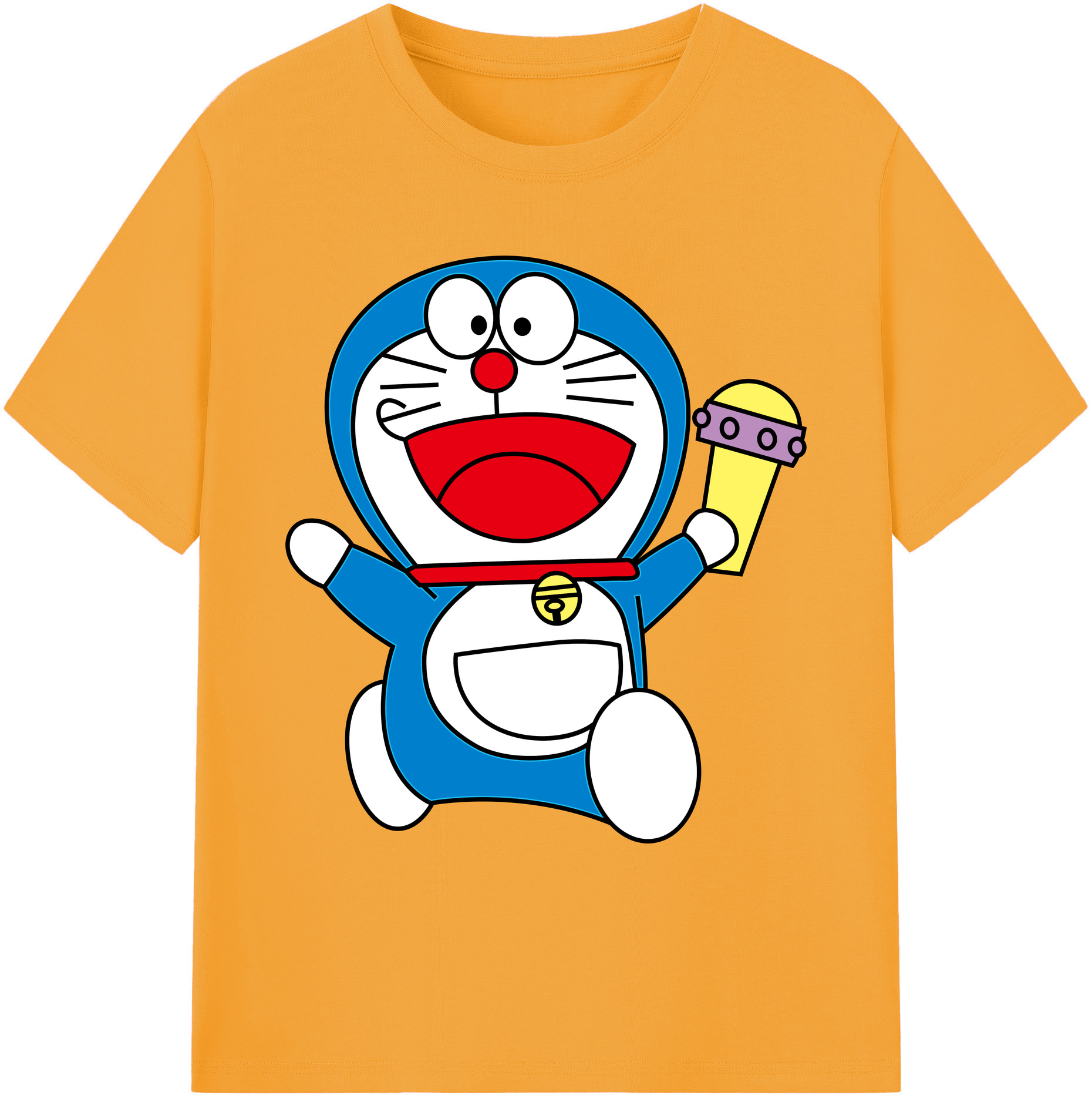 （画像用） ドラえもん Doraemon 綿100％ メンズ半袖Tシャツ｜肌触りやわらか＆通気性