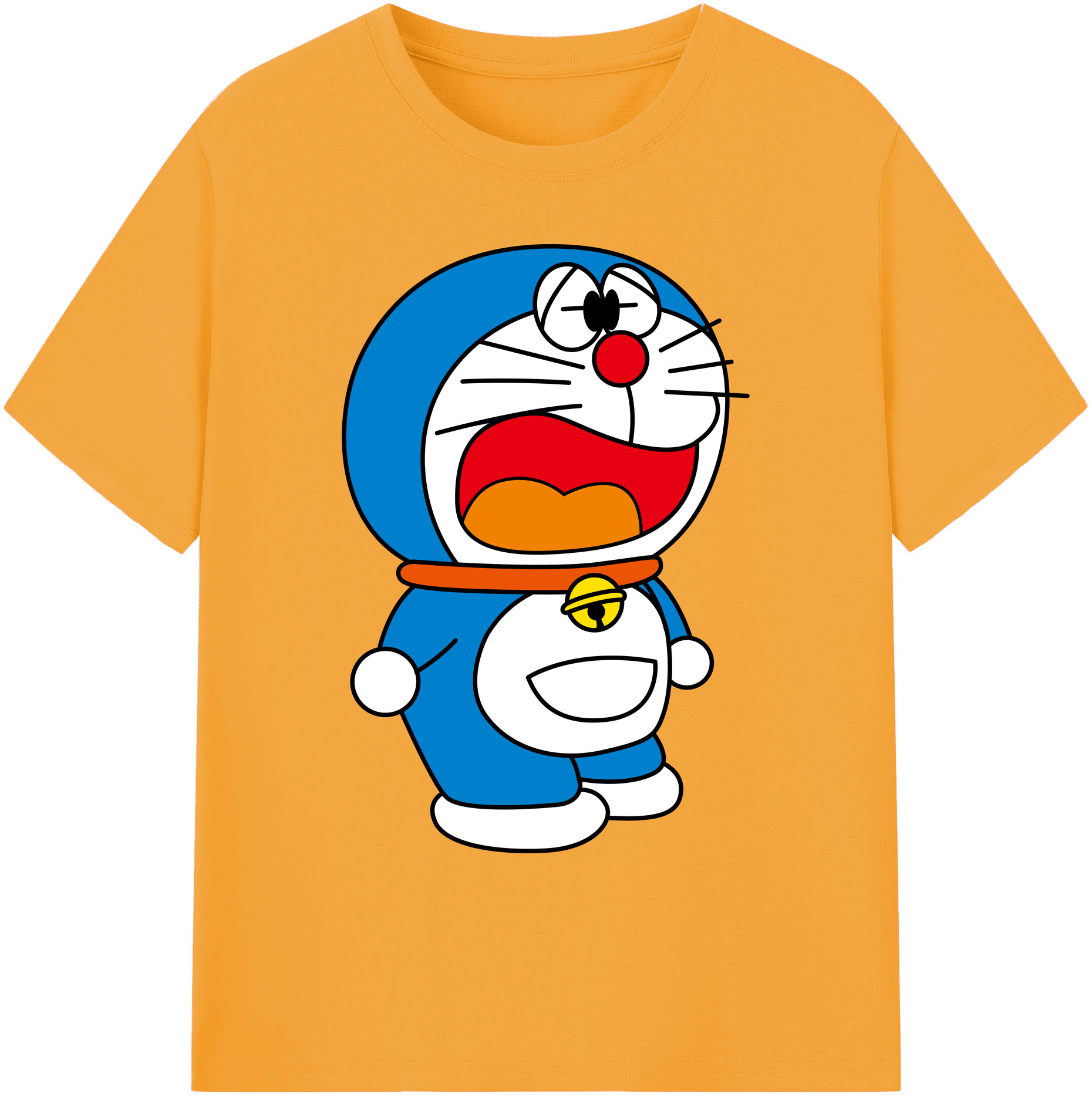 （画像用） ドラえもん Doraemon 綿100％ メンズ半袖Tシャツ｜肌触りやわらか＆通気性