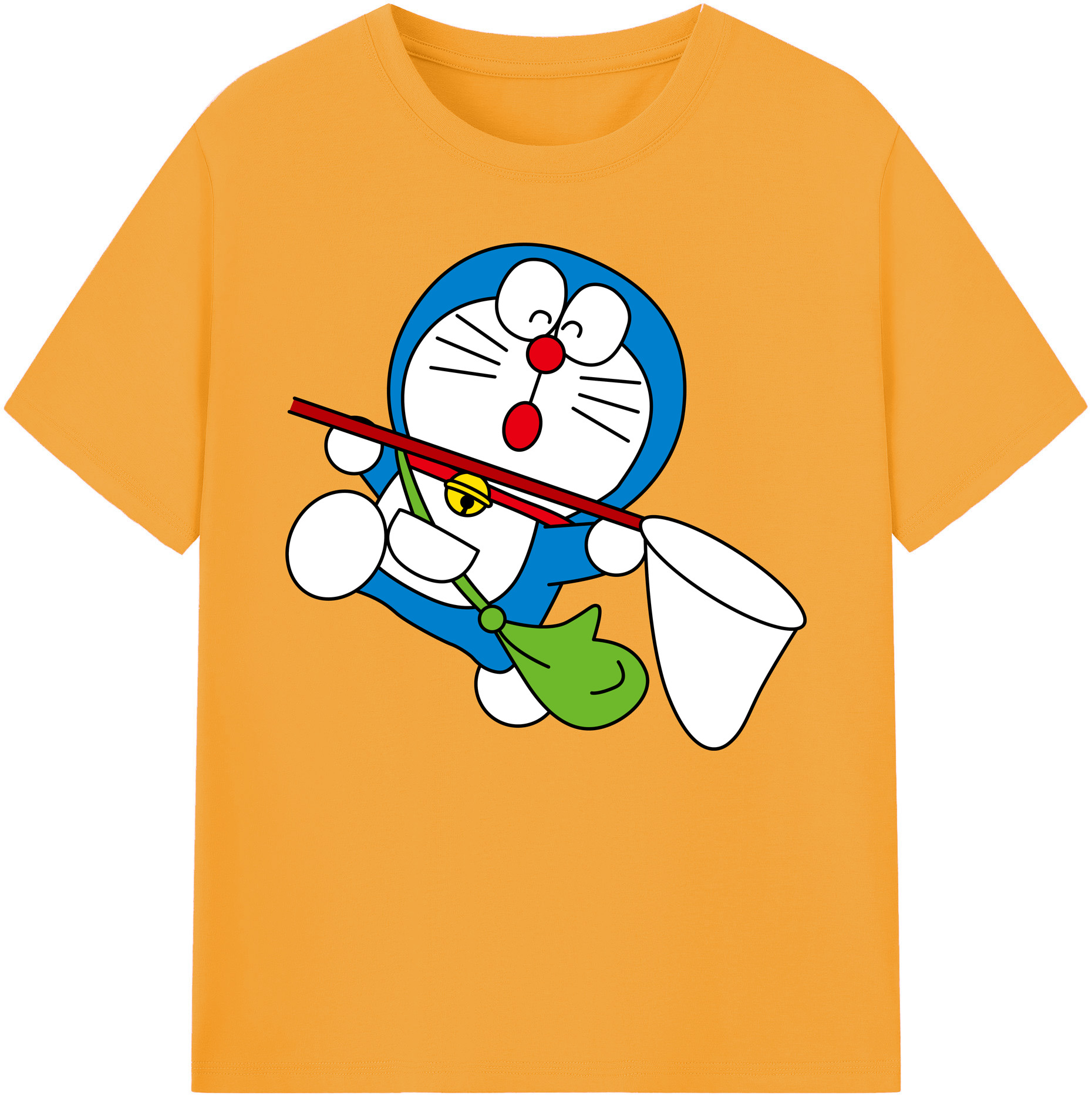 （画像用） ドラえもん Doraemon 綿100％ メンズ半袖Tシャツ｜肌触りやわらか＆通気性