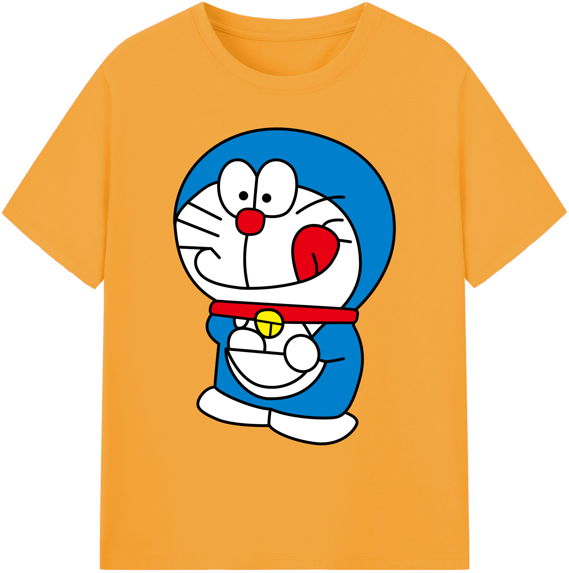 （画像用） ドラえもん Doraemon 綿100％ メンズ半袖Tシャツ｜肌触りやわらか＆通気性