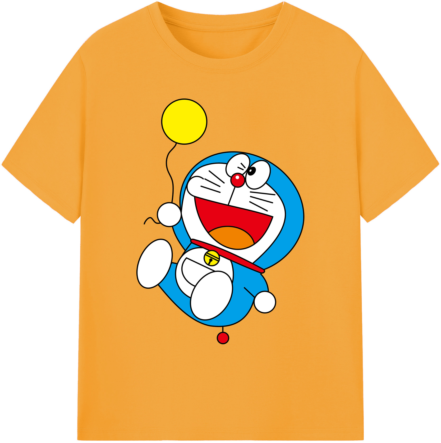 （画像用） ドラえもん Doraemon 綿100％ メンズ半袖Tシャツ｜肌触りやわらか＆通気性