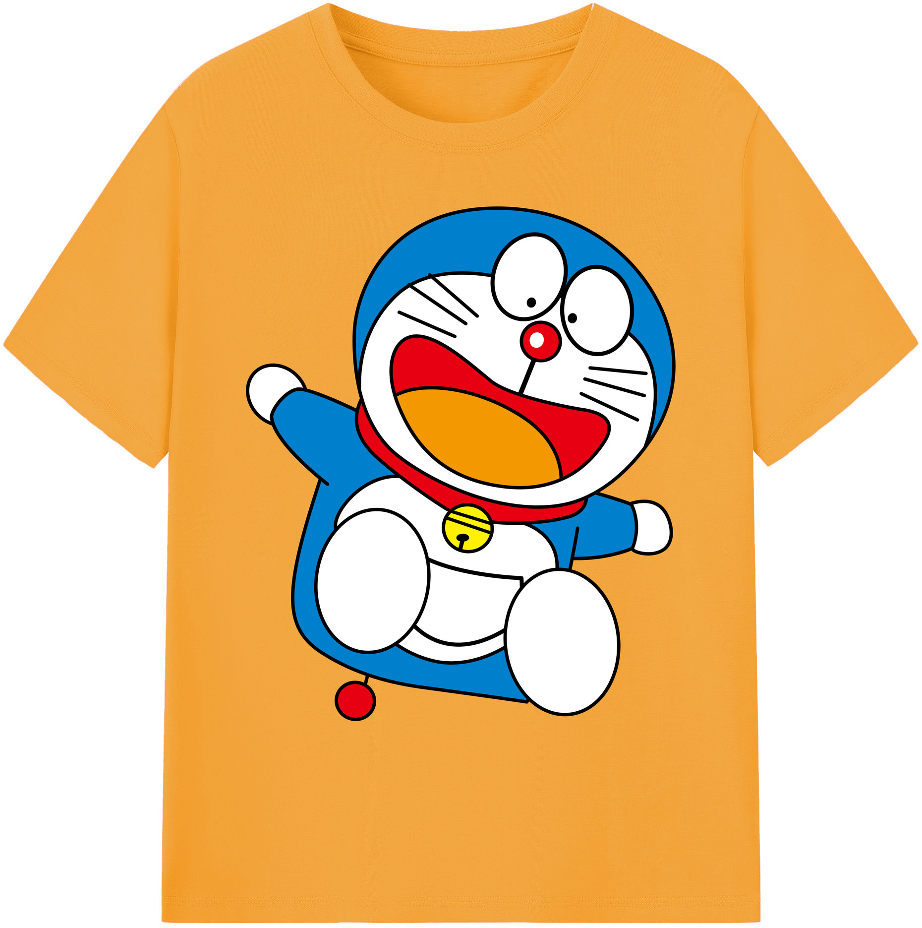 （画像用） ドラえもん Doraemon 綿100％ メンズ半袖Tシャツ｜肌触りやわらか＆通気性