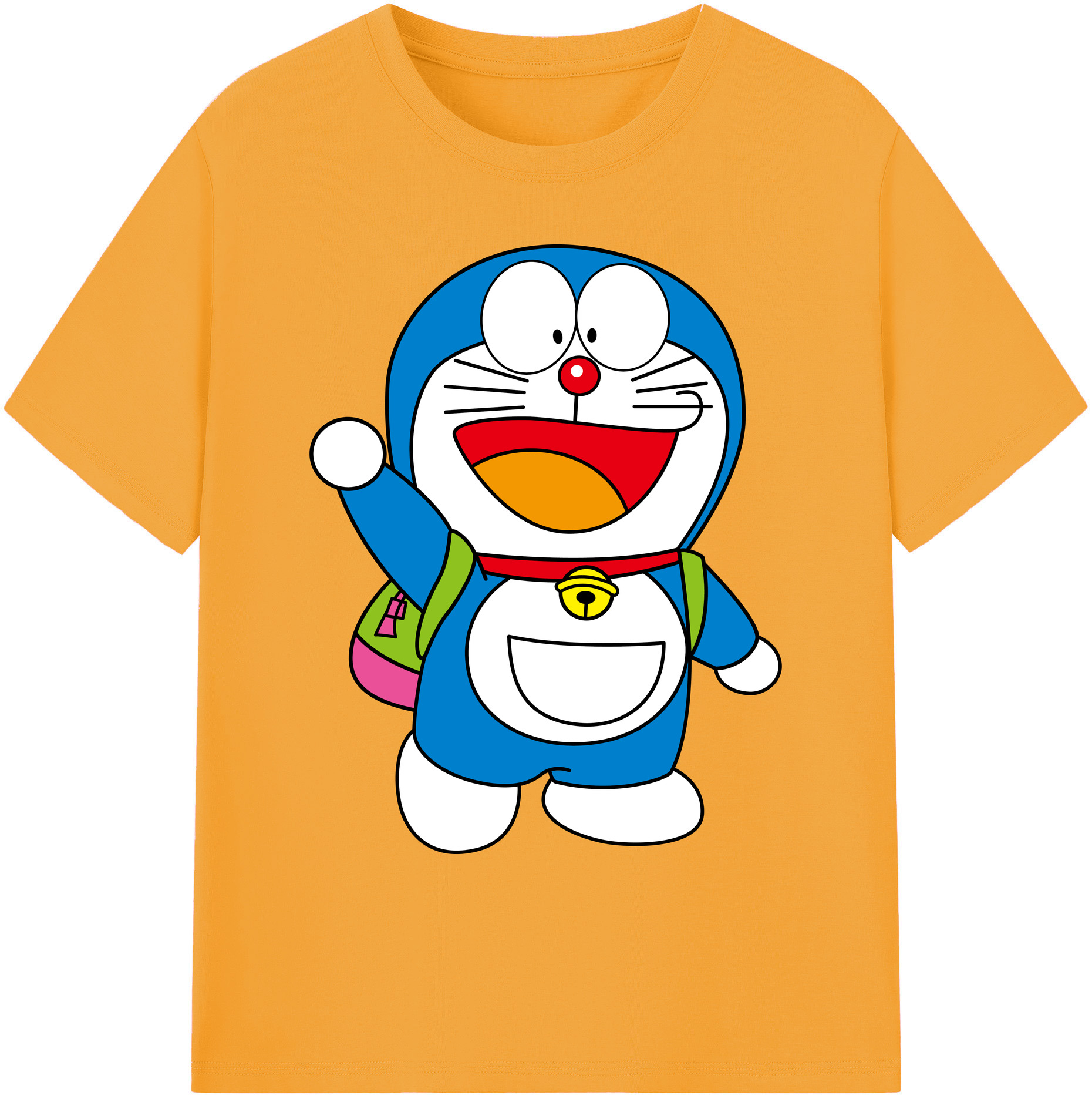 （画像用） ドラえもん Doraemon 綿100％ メンズ半袖Tシャツ｜肌触りやわらか＆通気性
